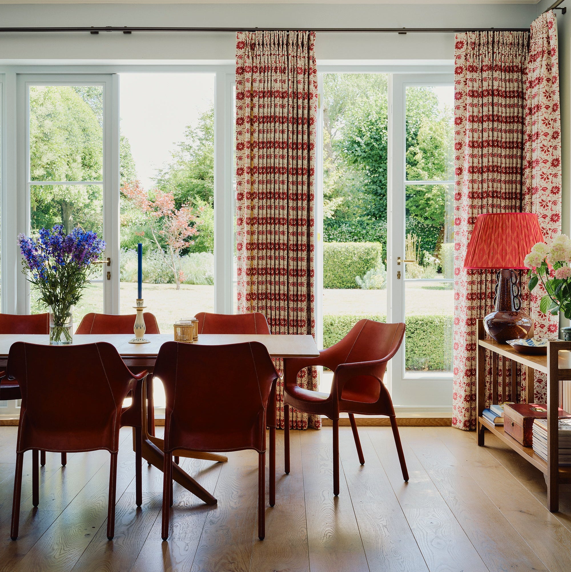 Indigo Block Madder Fabric