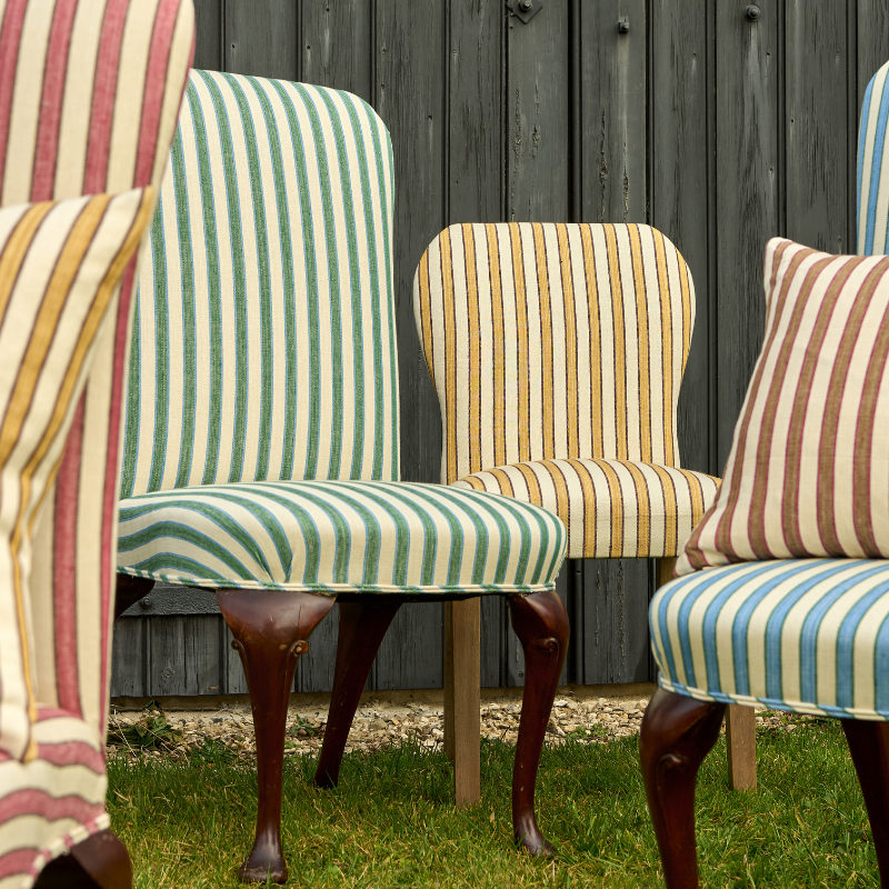 Standen Stripe Upholstered Chair
