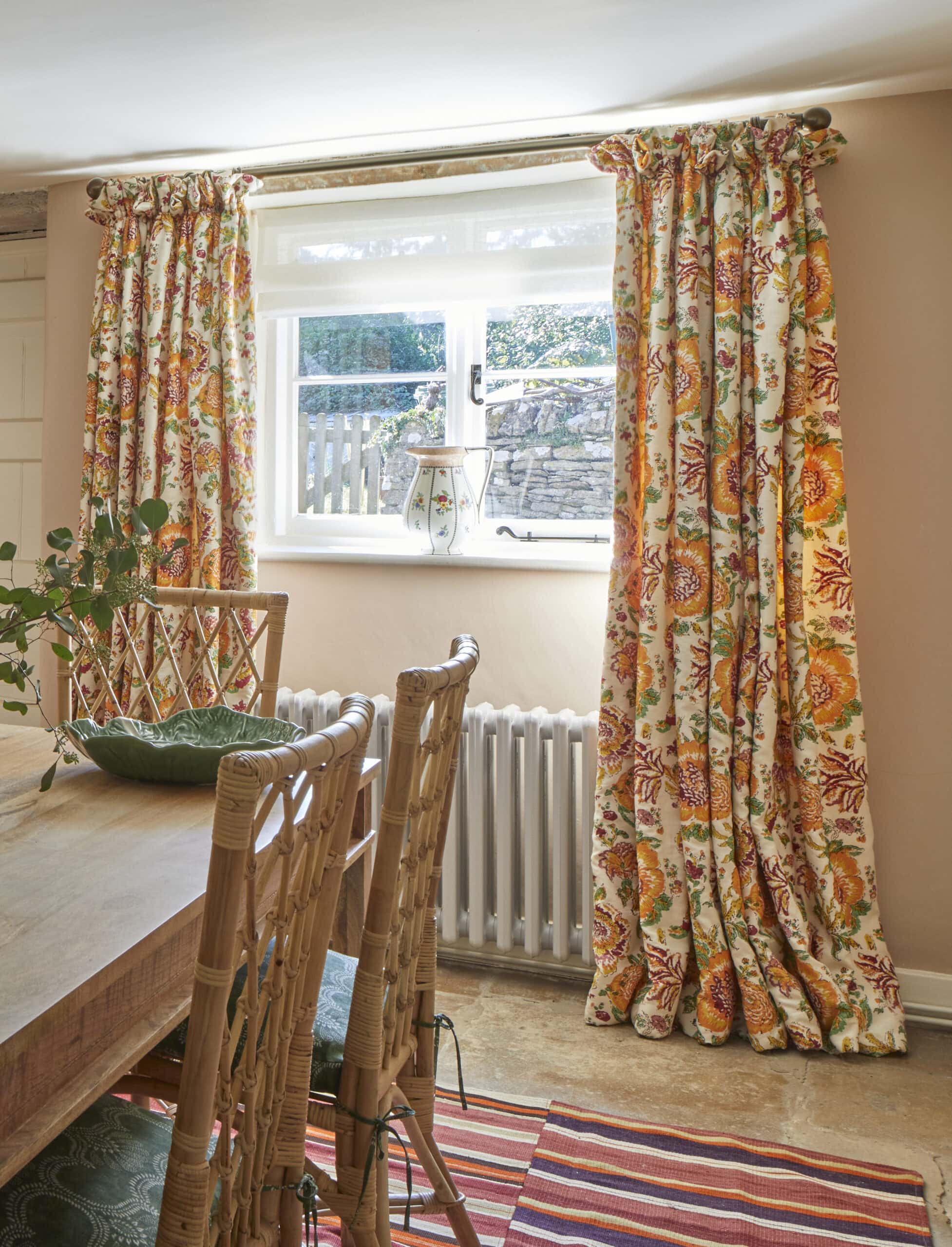 Dahlia Orange Fabric