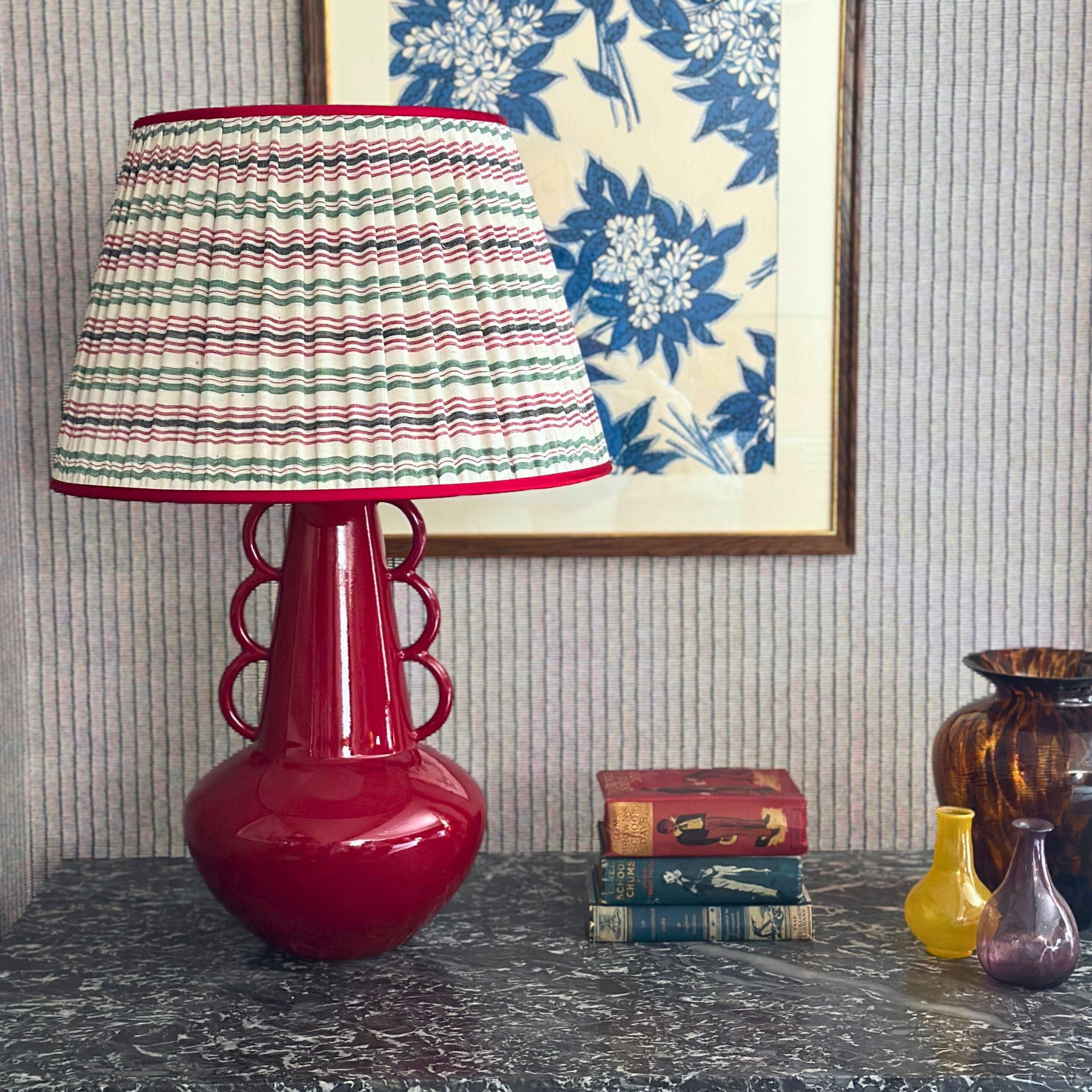 20 inch Gathered Striped Shade