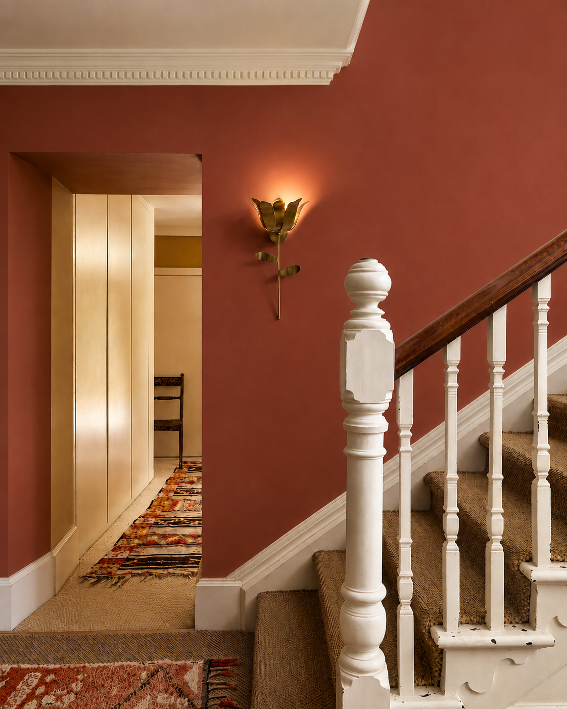 Tulip Brass Wall Light