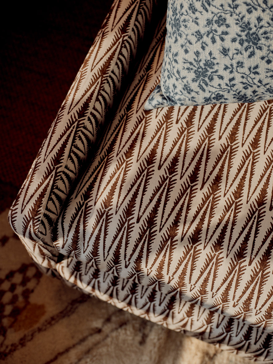 Ziggy Tobacco Fabric by Sarah Vanrenen – Vanrenen Hanbury