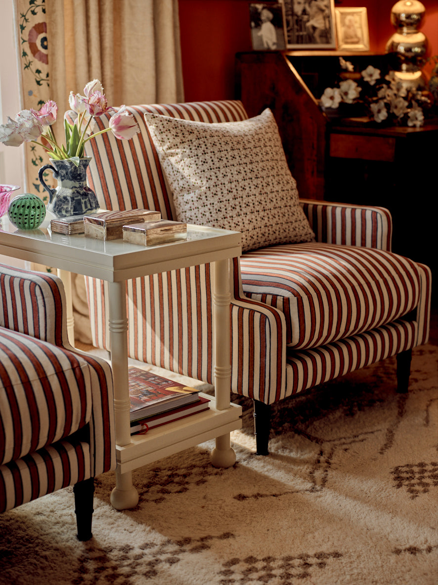 Standen Stripe Fabric - Amber