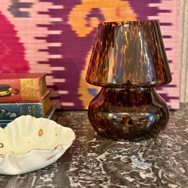 Tortoiseshell Glass Lamp