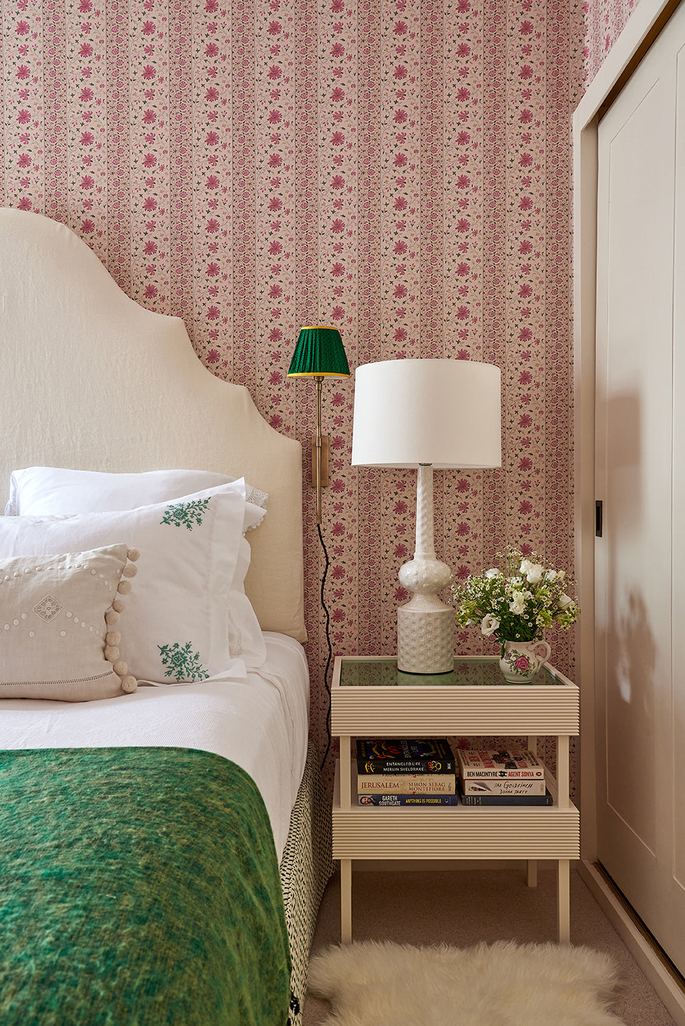 Pair of Connie Tables with Coloured Drawer Insert by Sarah Vanrenen