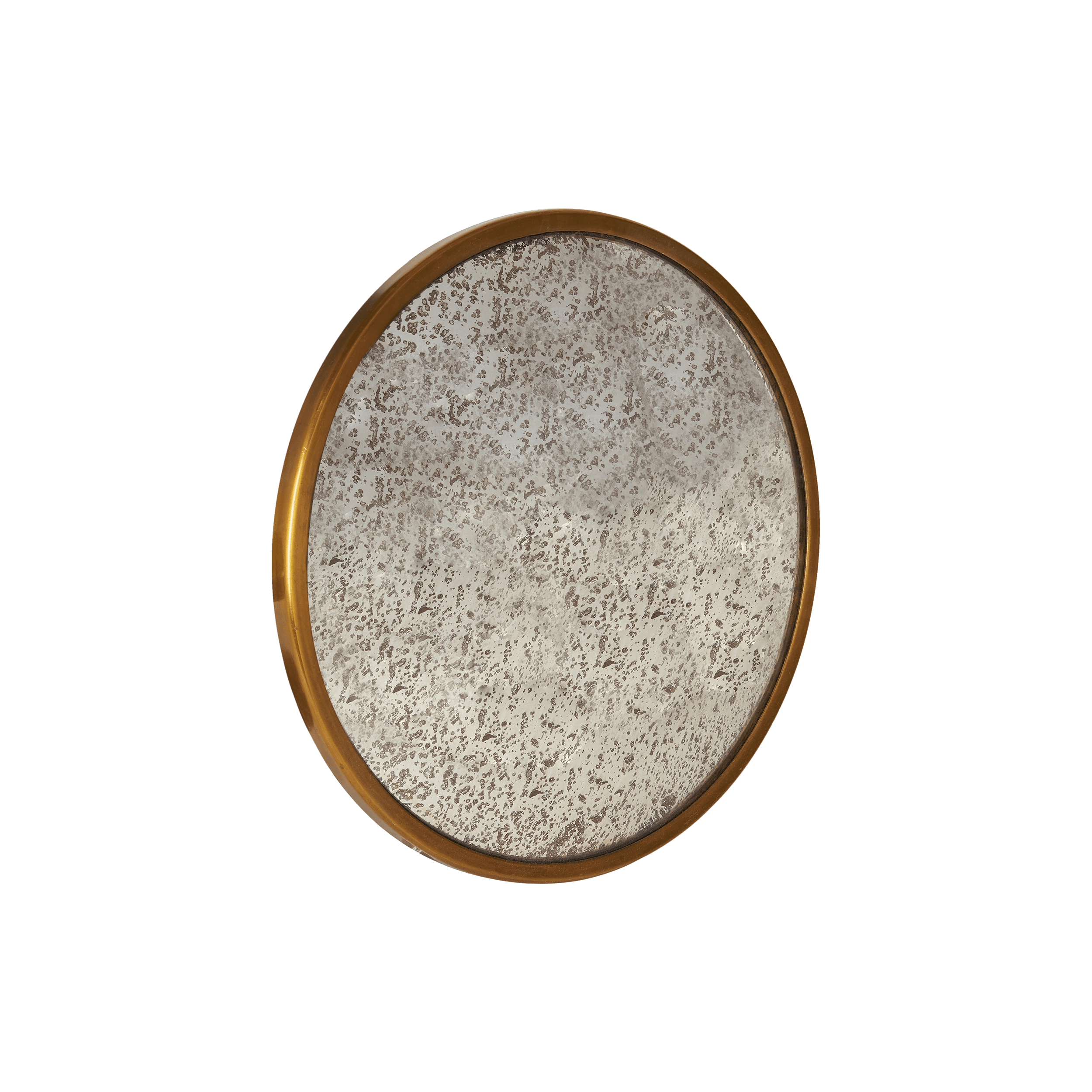 Distressed convex mirror by Sarah Vanrenen