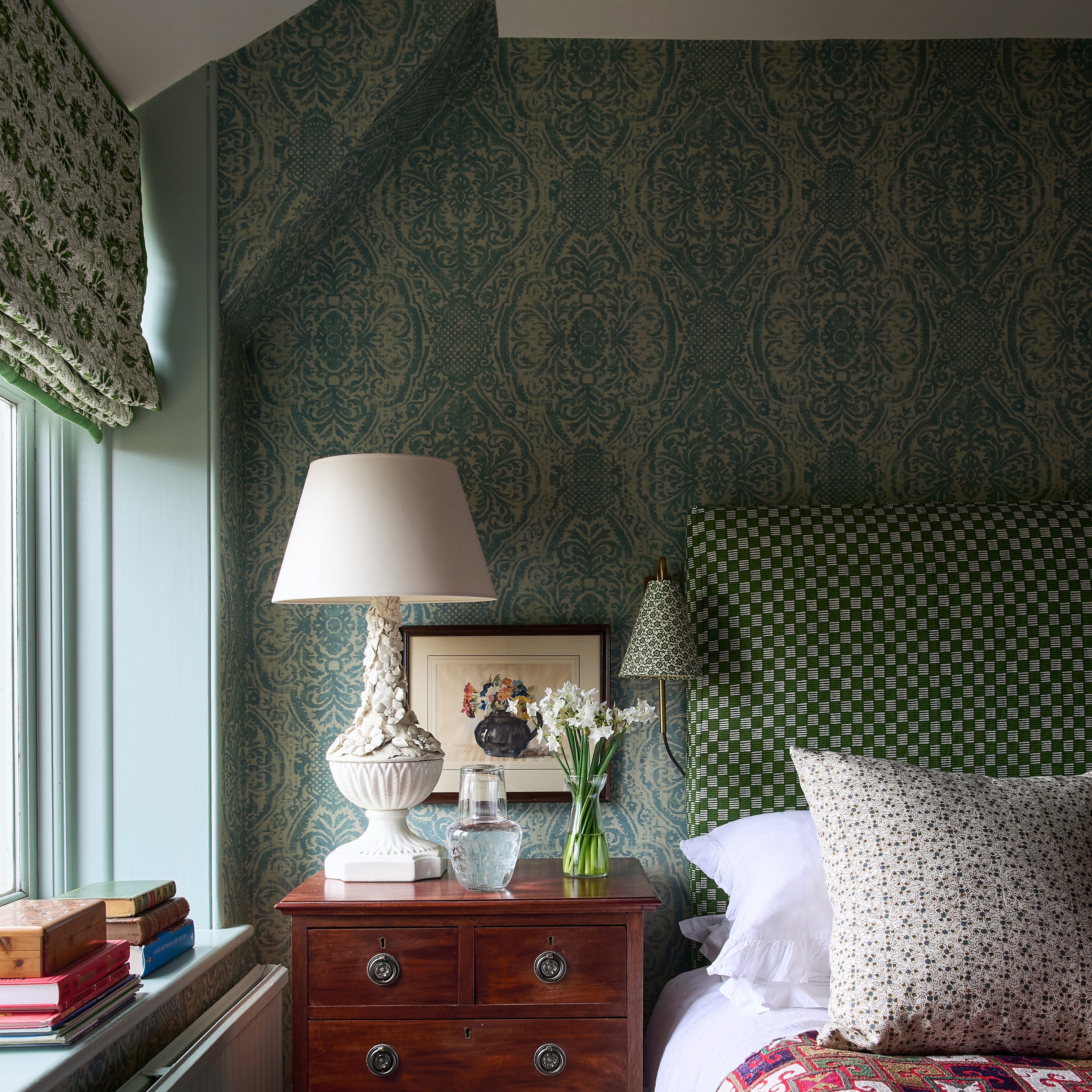 Indigo Block Grass by Sarah Vanrenen