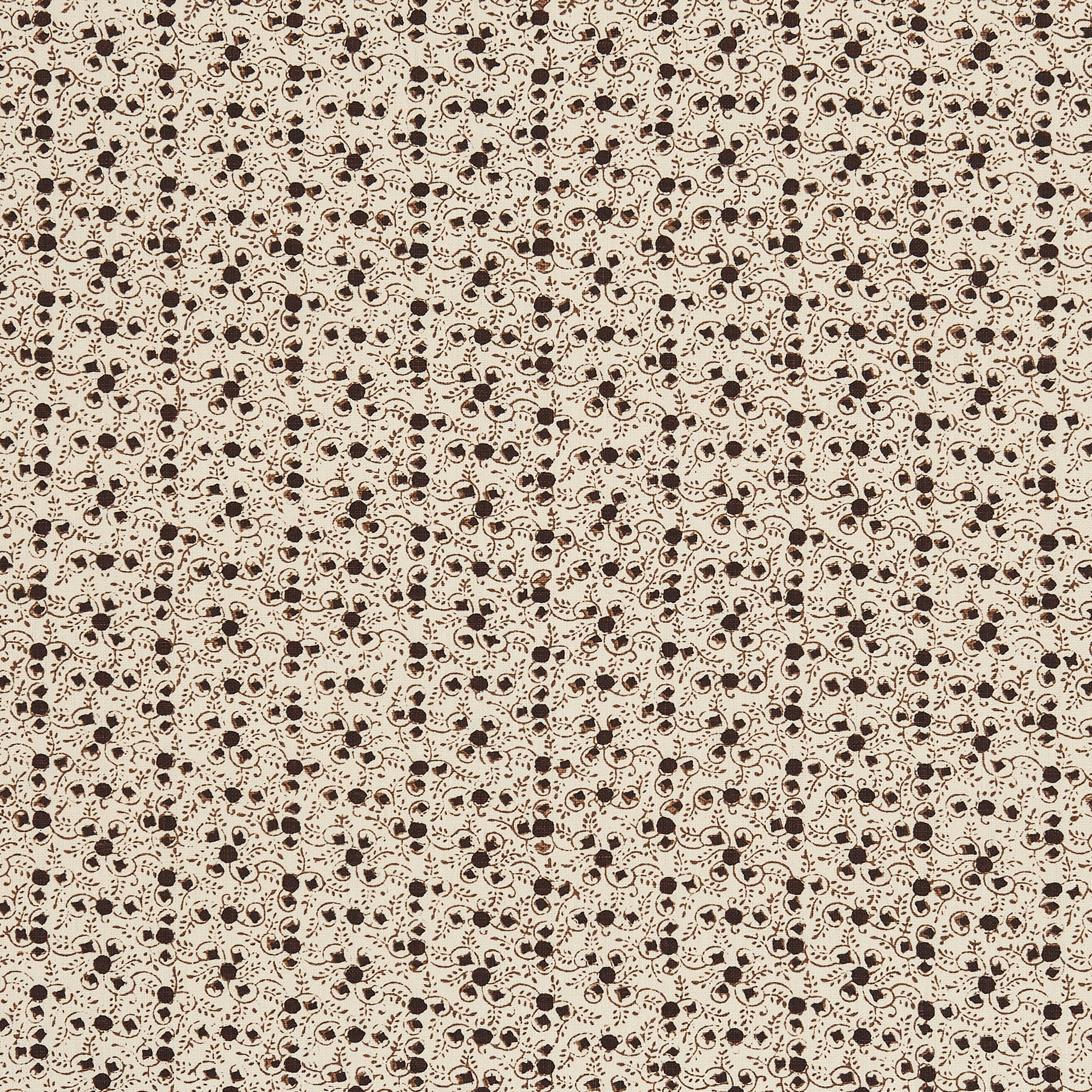 Ditsy Bitter Chocolate Fabric by Sarah Vanrenen