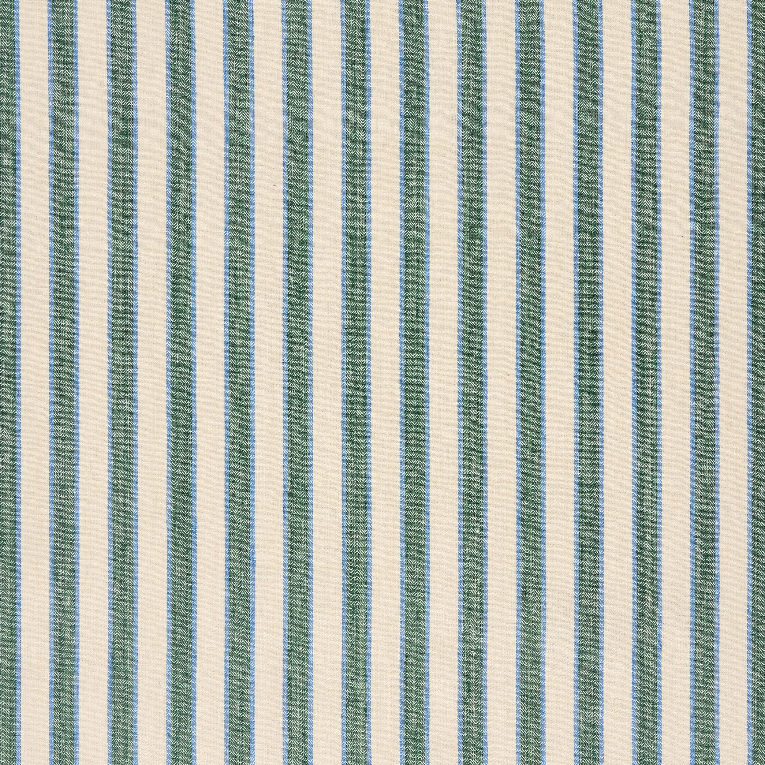 Standen Stripe Fabric - Leaf Green