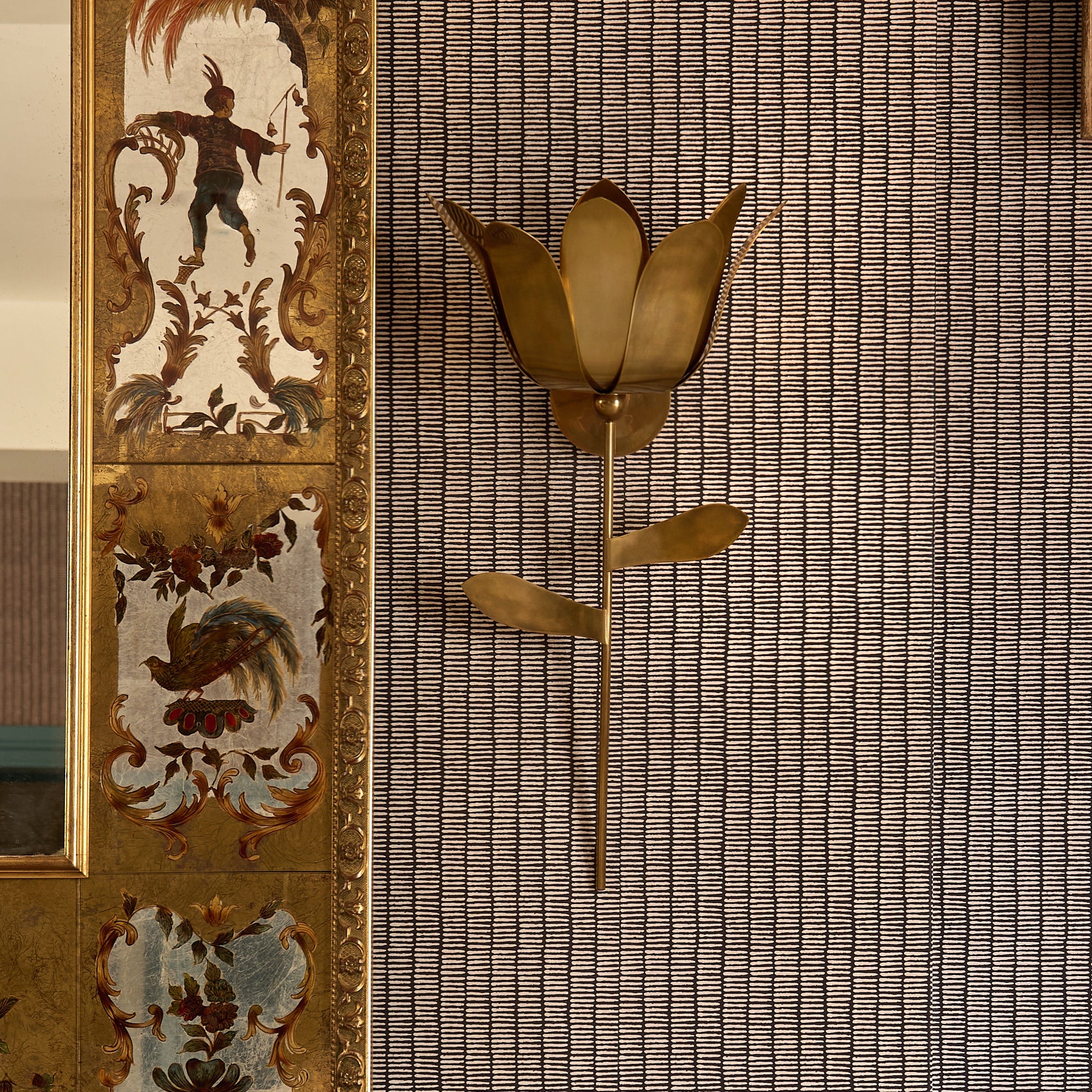 Tulip Brass Wall Light