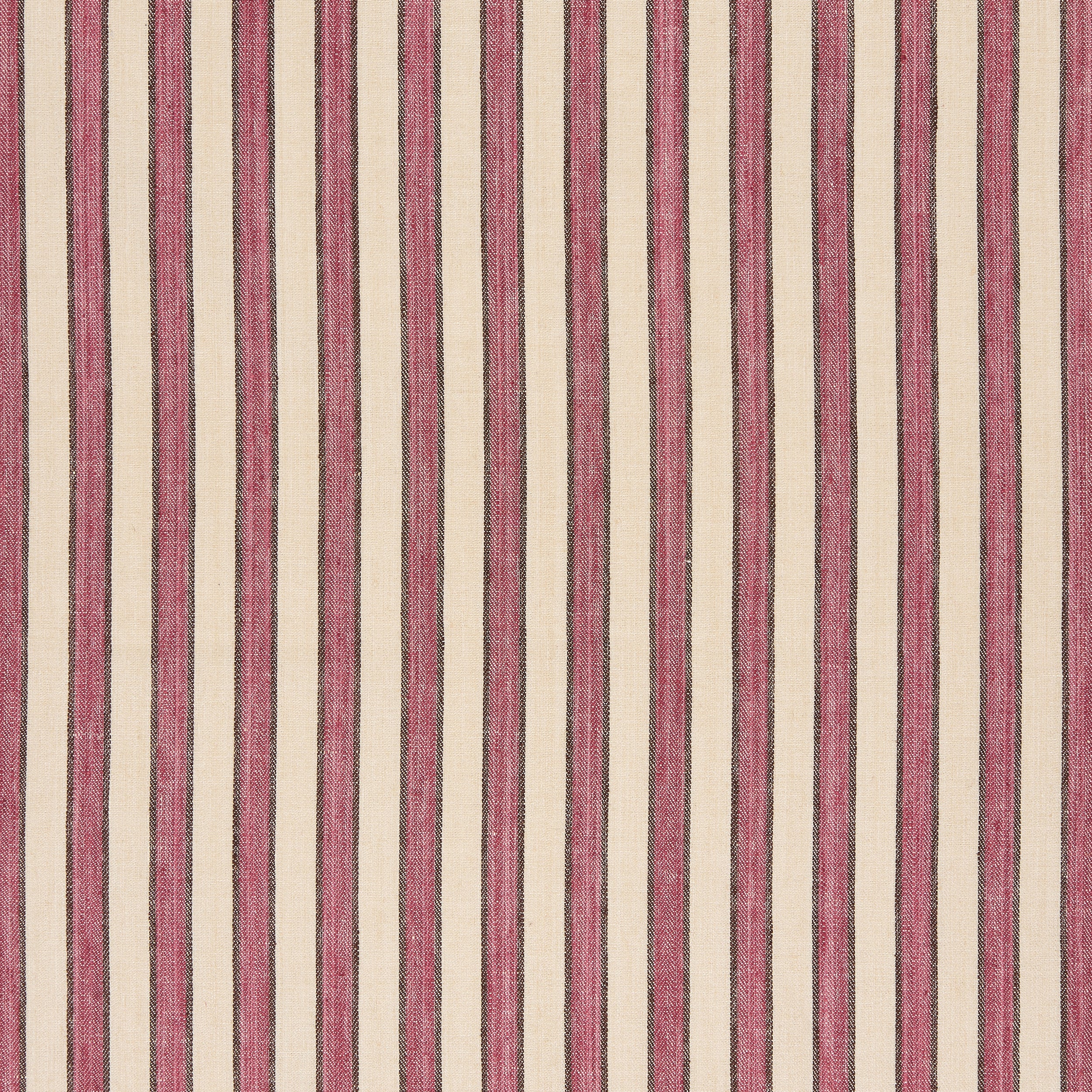 Standen Stripe Fabric - Raspberry