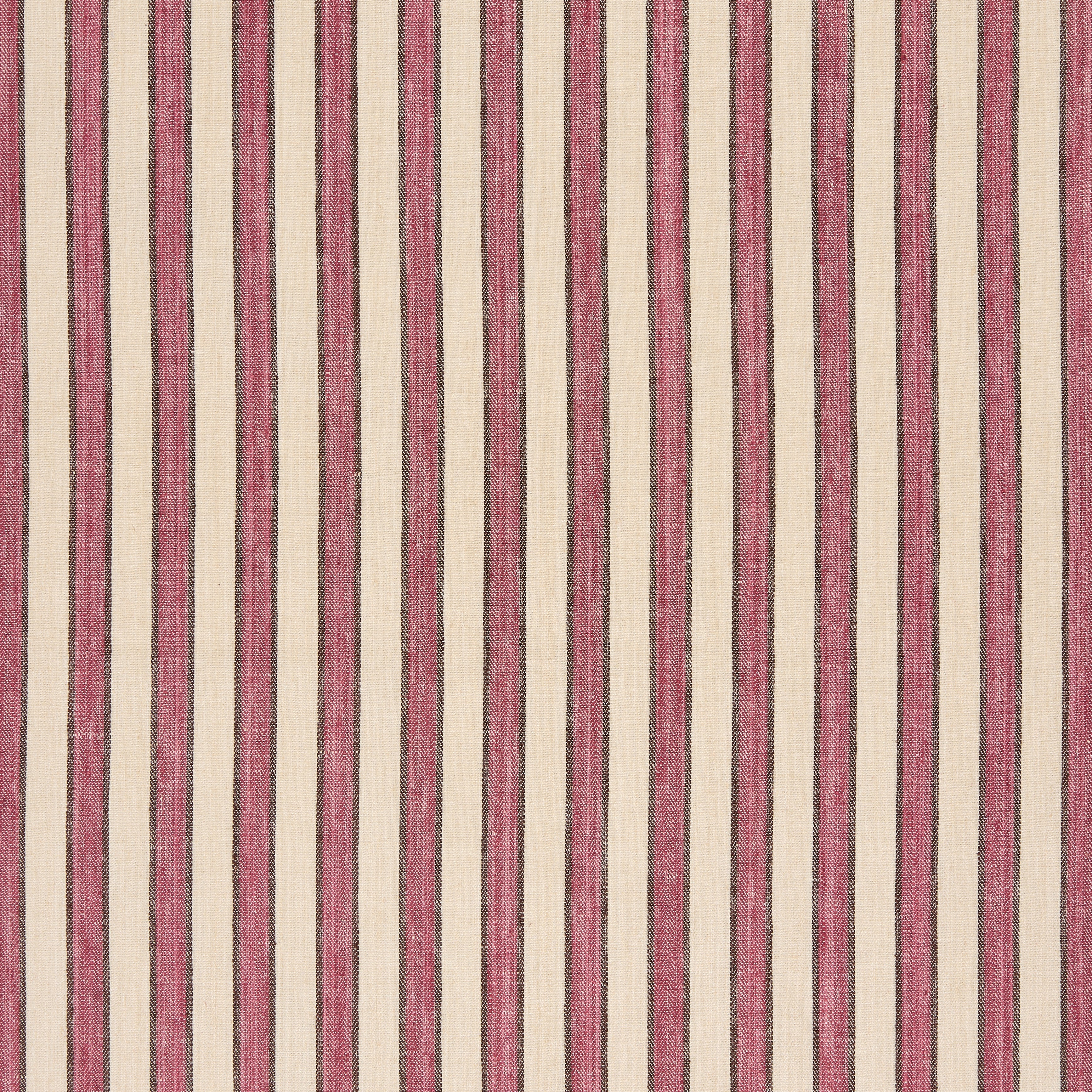 Standen Stripe Fabric - Raspberry