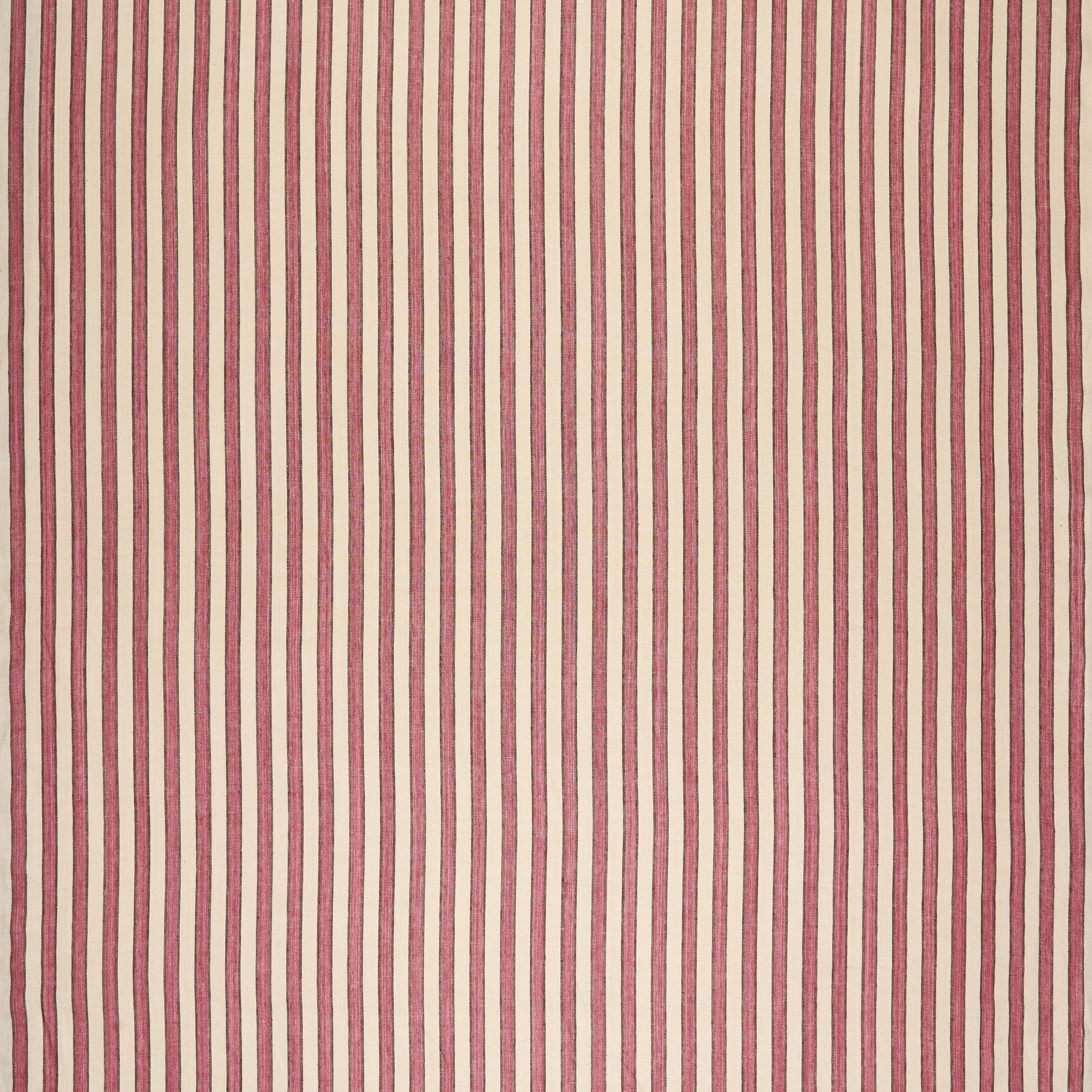 Standen Stripe Fabric - Raspberry