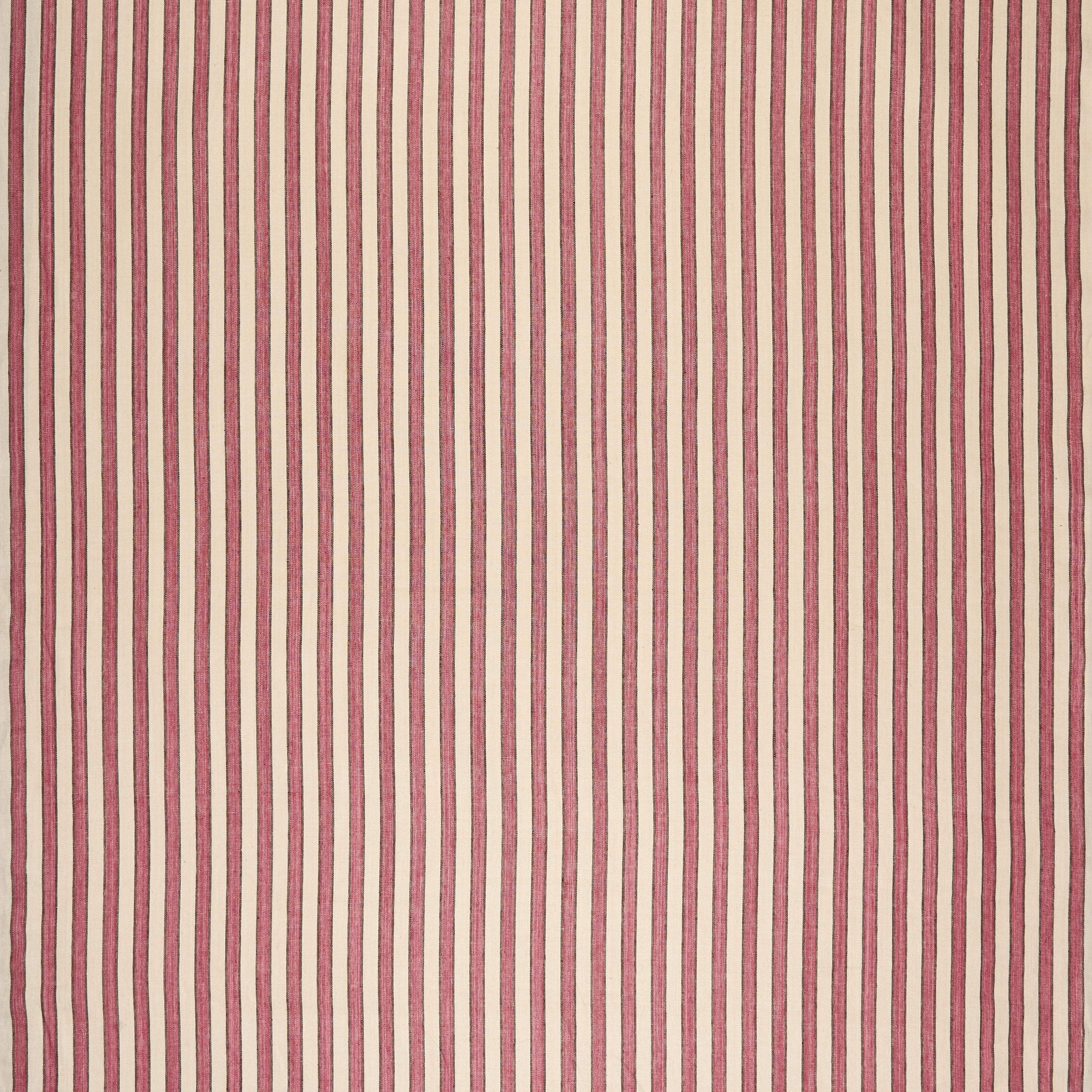 Standen Stripe Fabric - Raspberry