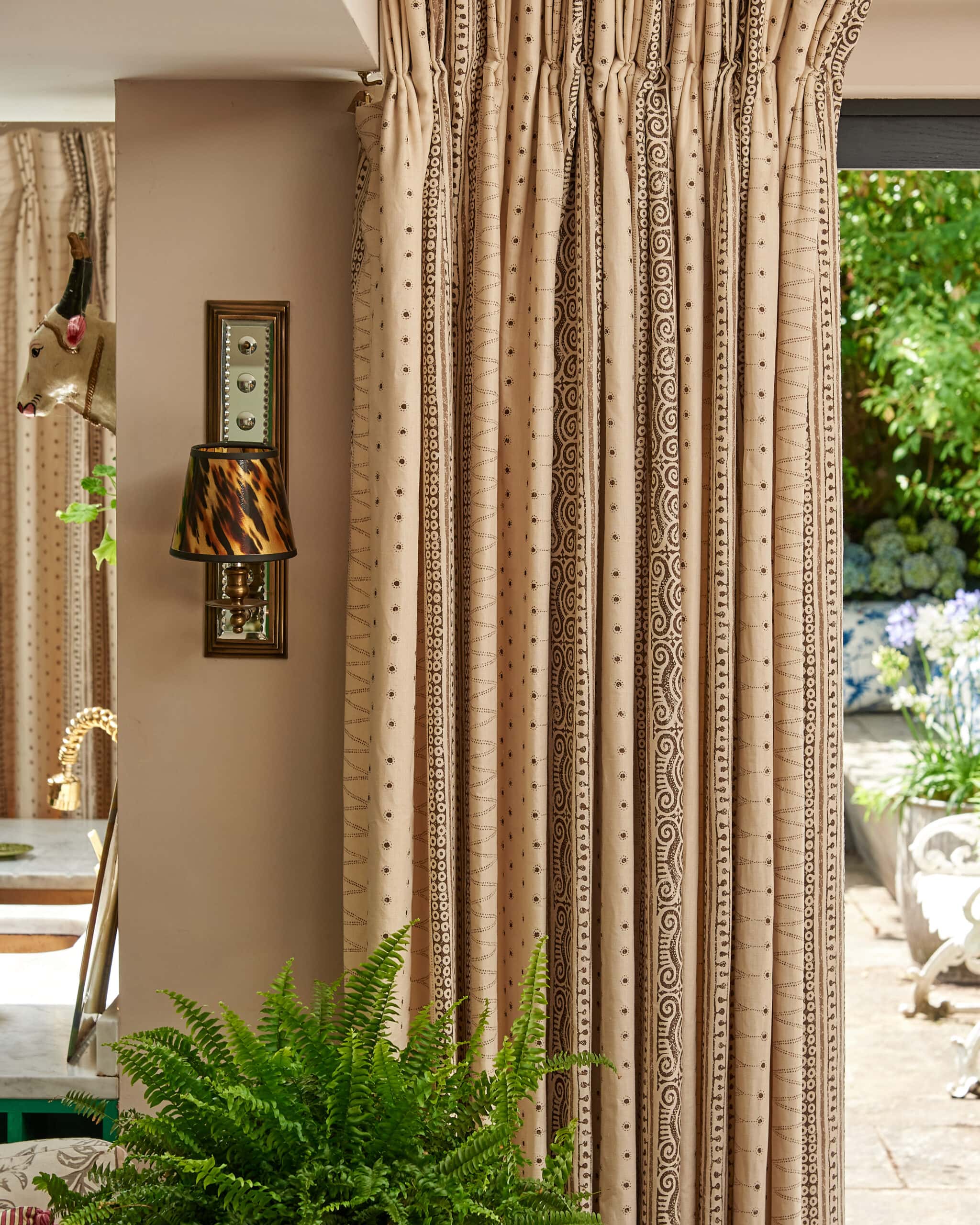 Sunda Brown Fabric by Sarah Vanrenen