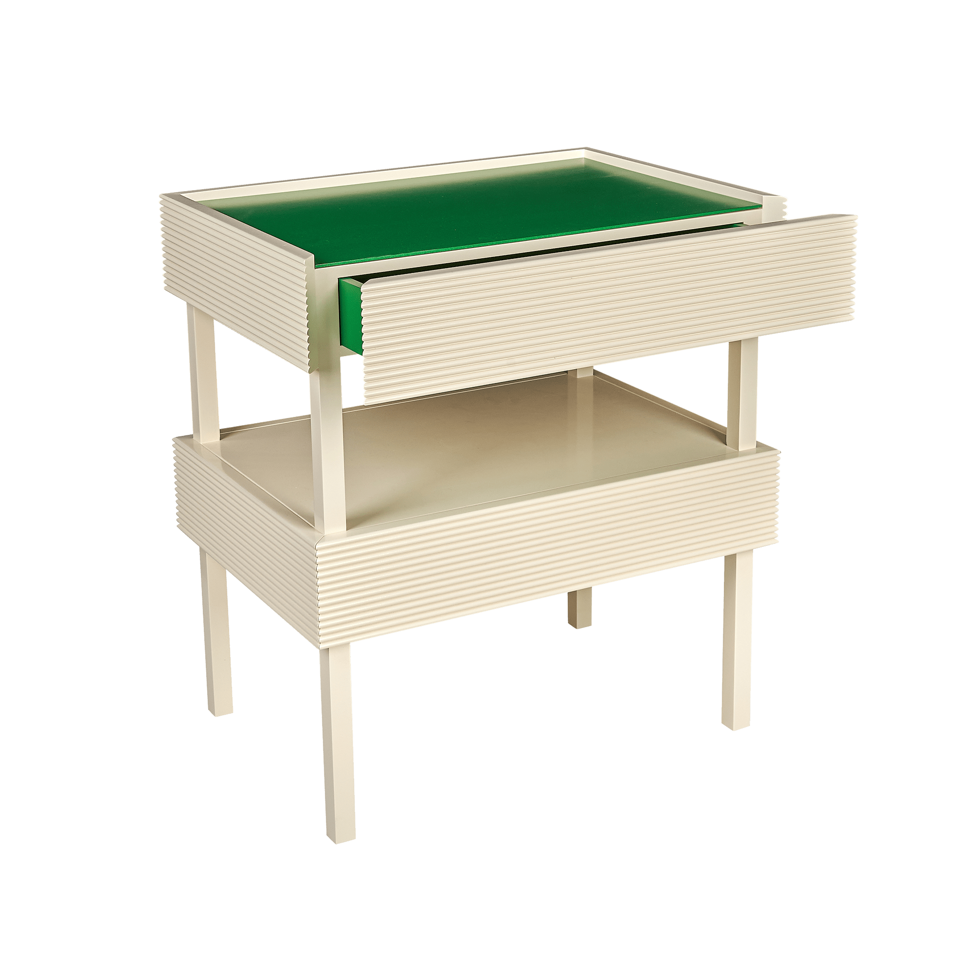 Pair of Connie Tables with Coloured Drawer Insert by Sarah Vanrenen