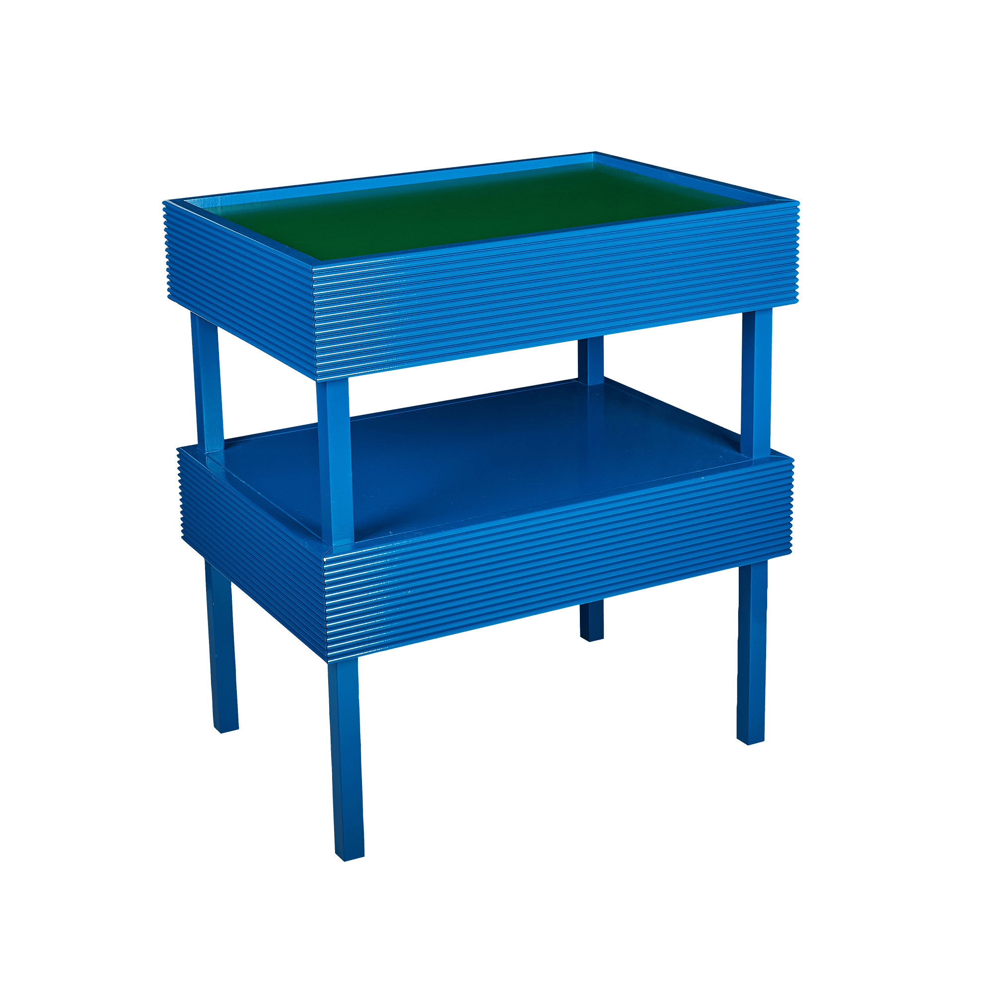 Pair of Connie Tables with Coloured Drawer Insert by Sarah Vanrenen