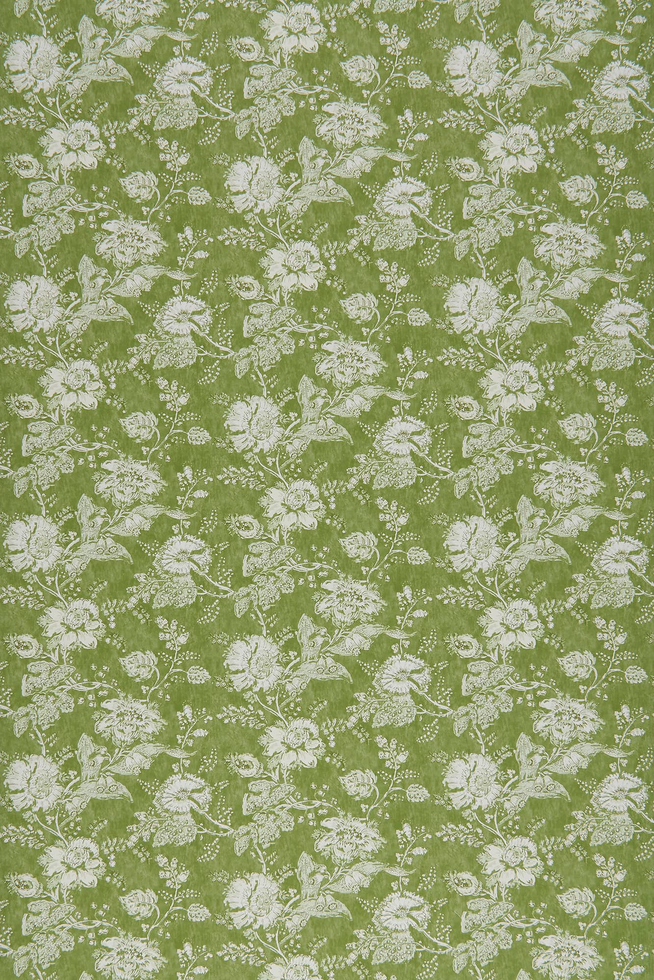 Indiennes Monochrome - Green by Sarah Vanrenen