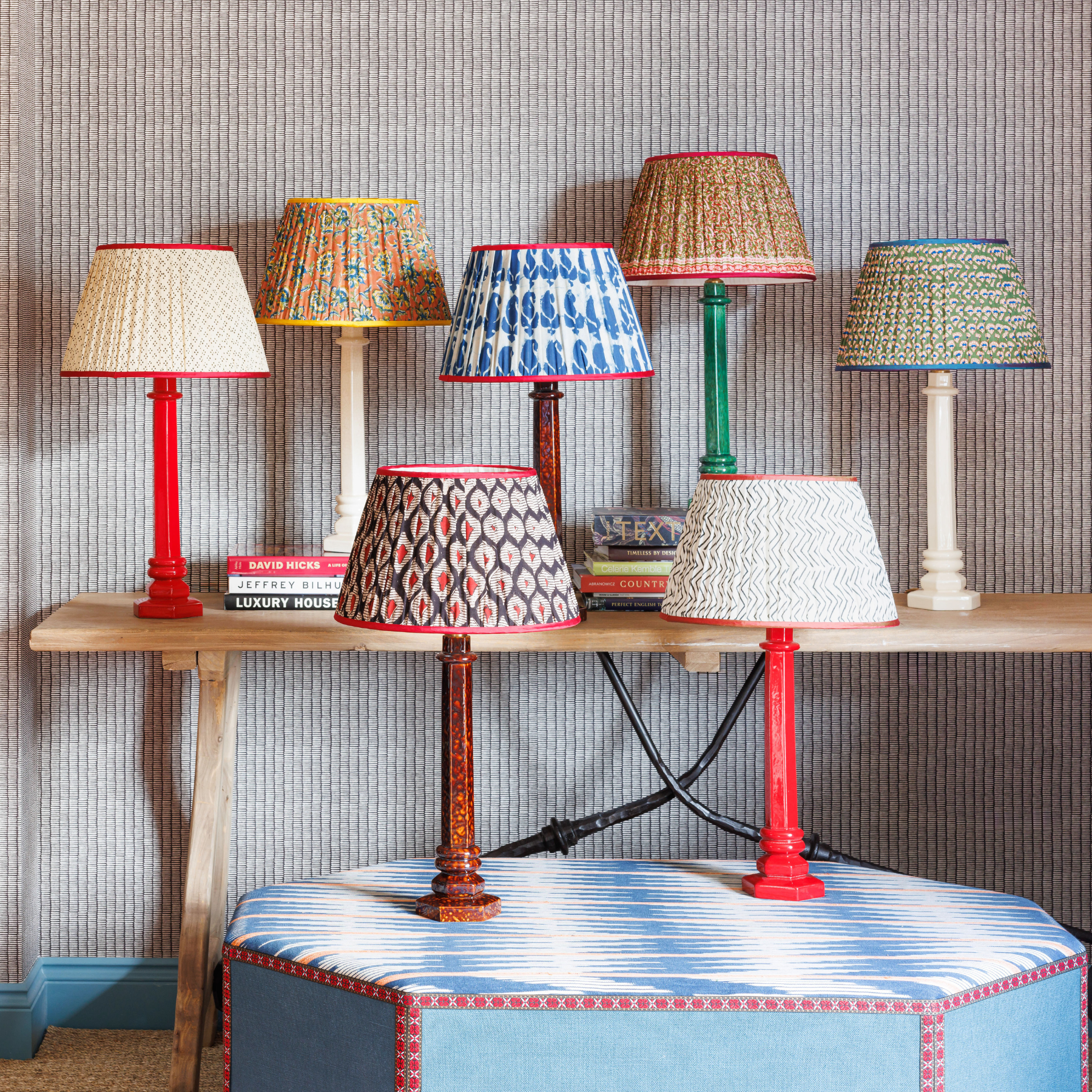 Column Lamp in Cream