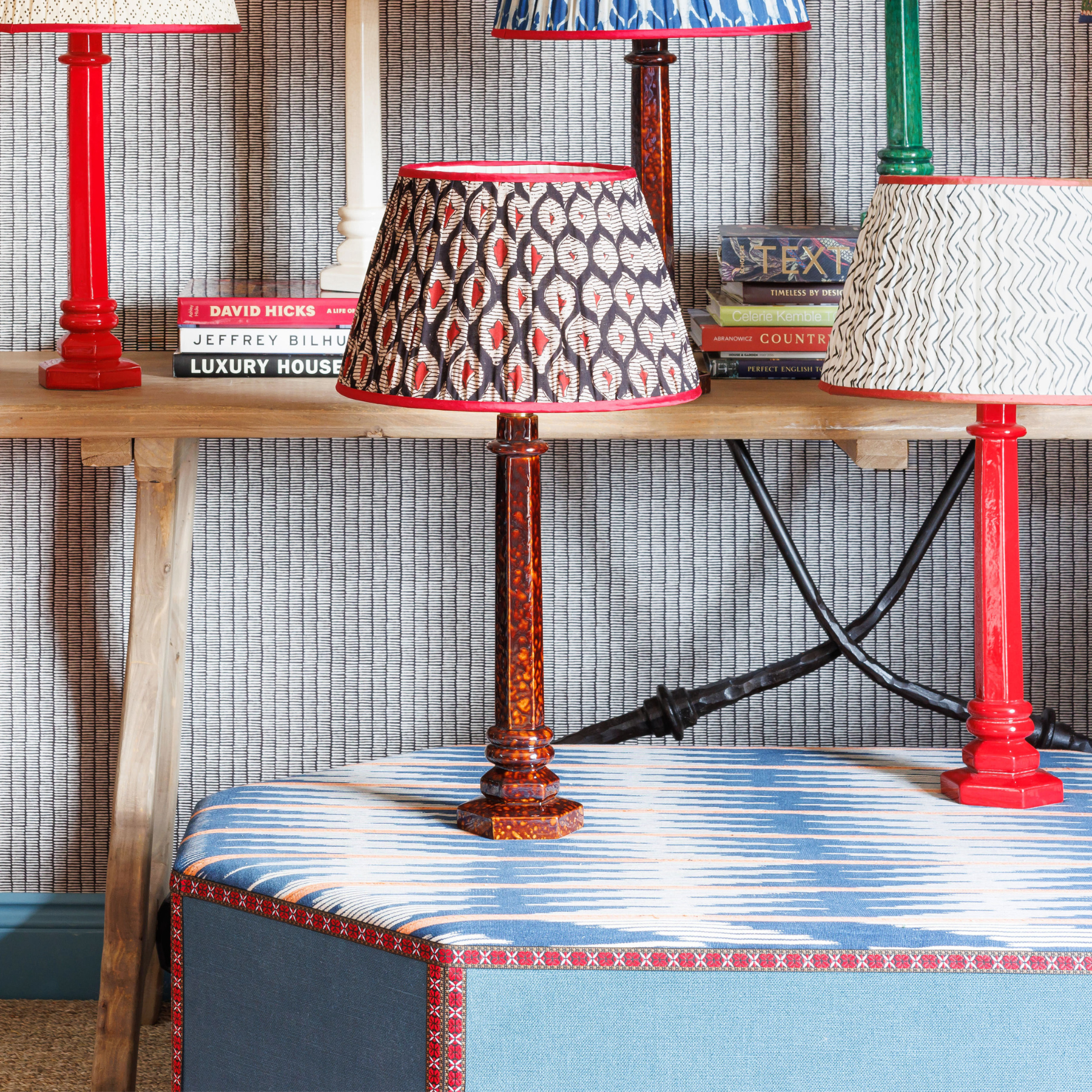 Column Lamp in Tortoiseshell by Sarah Vanrenen