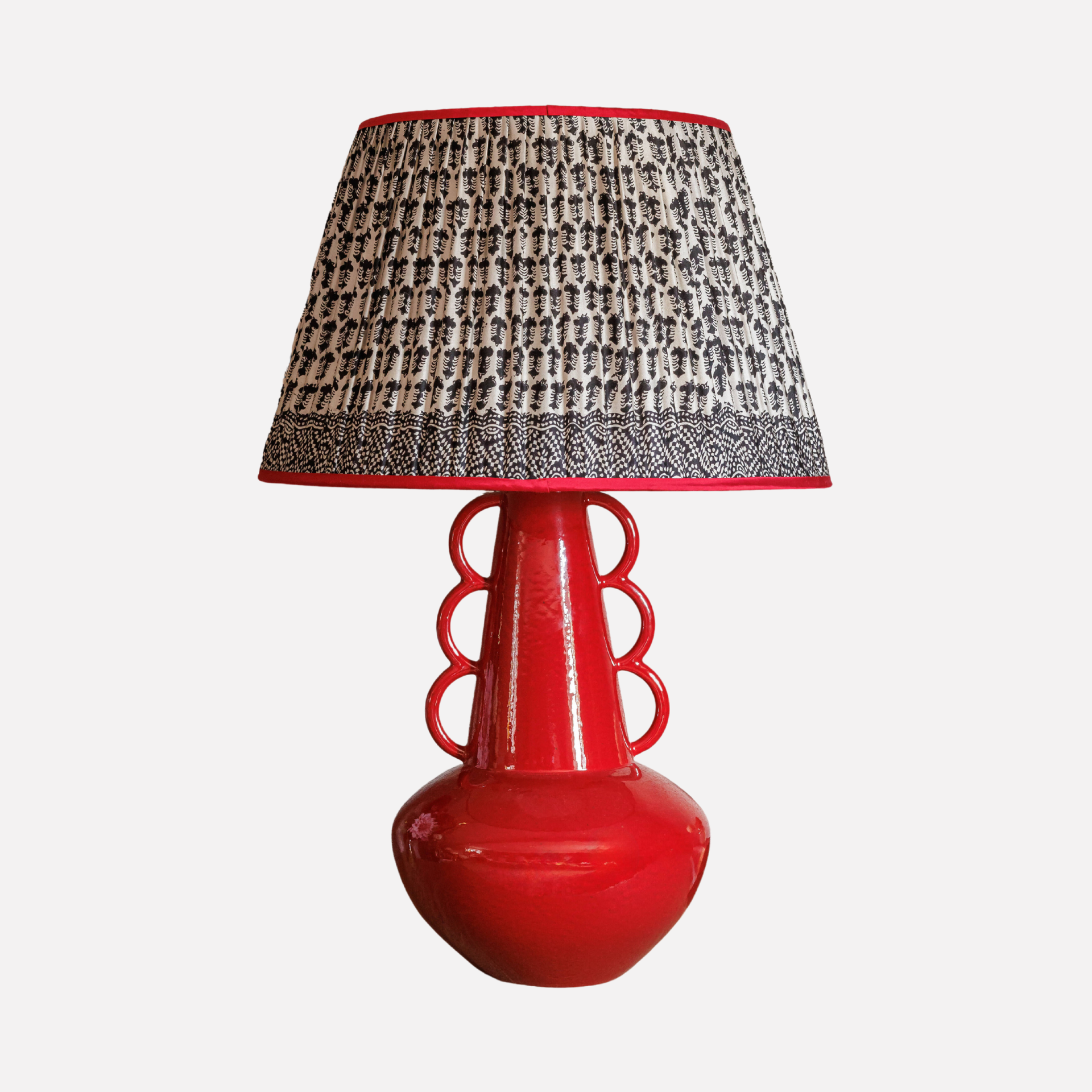 Loopie Lamp in Mottled Red by Sarah Vanrenen