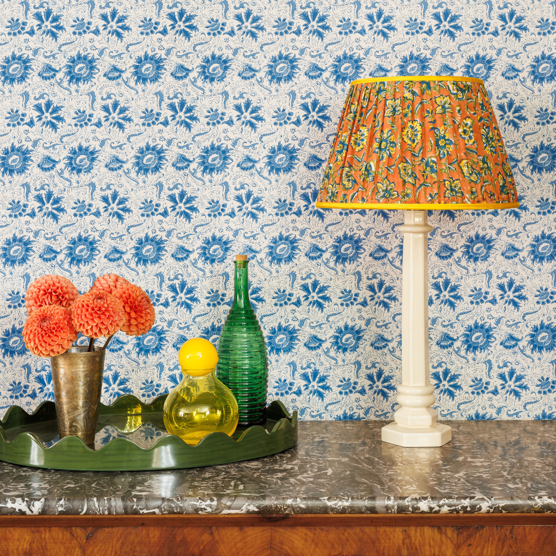 Column Lamp in Cream by Sarah Vanrenen