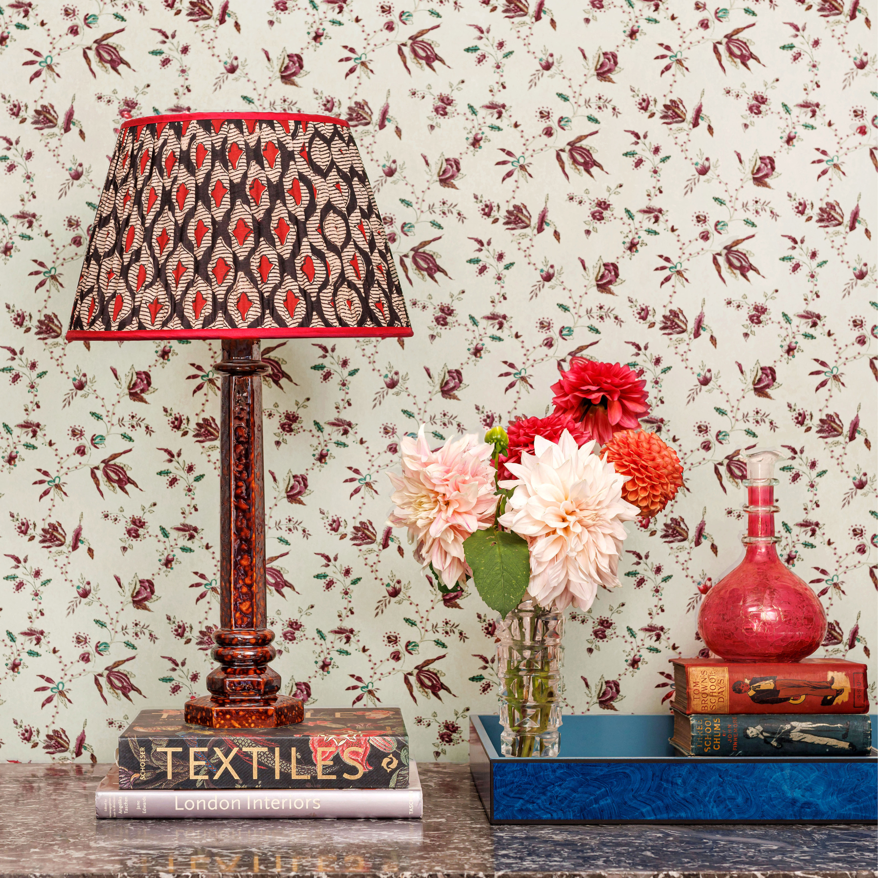 Column Lamp in Tortoiseshell by Sarah Vanrenen