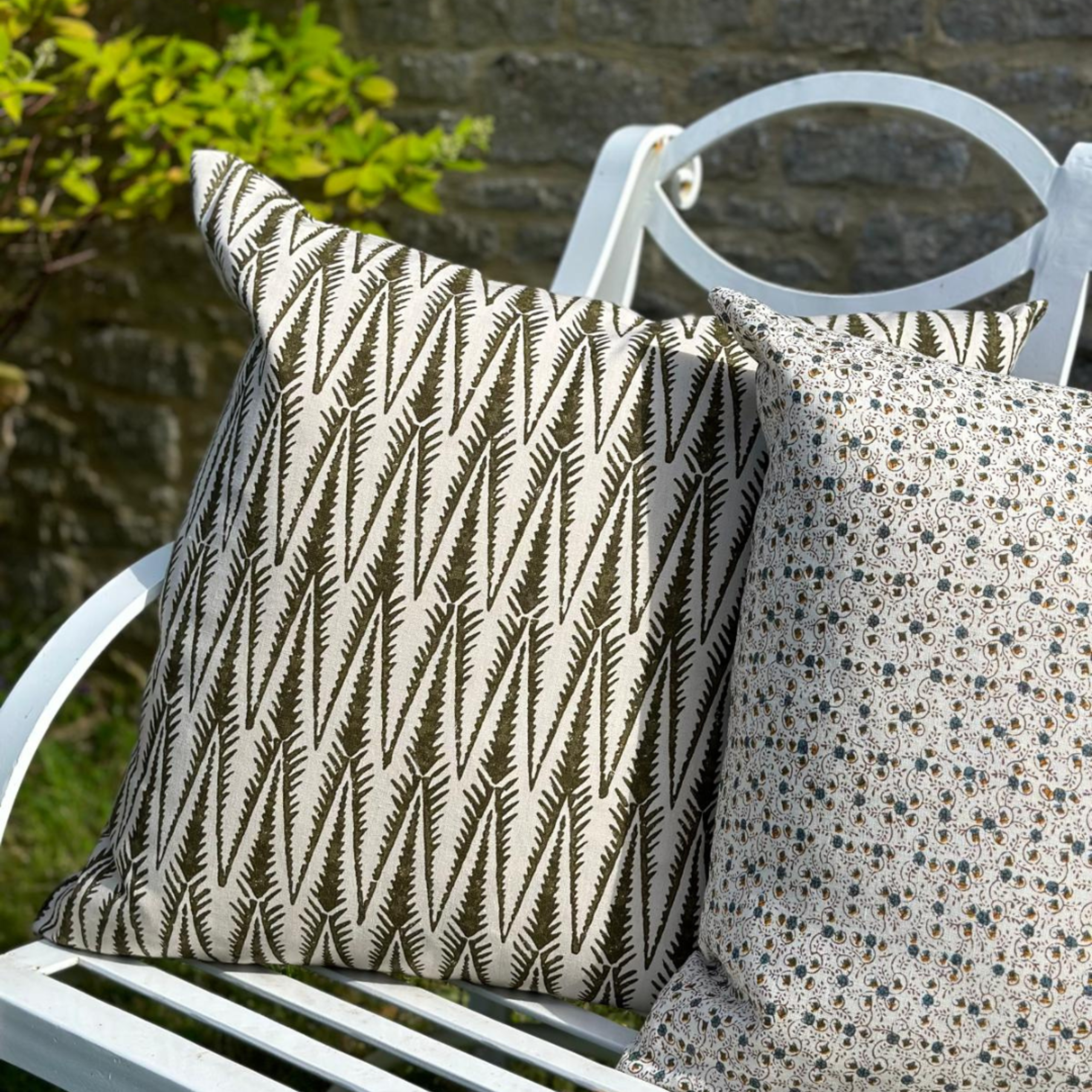 Ziggy Cushion - Olive by Sarah Vanrenen