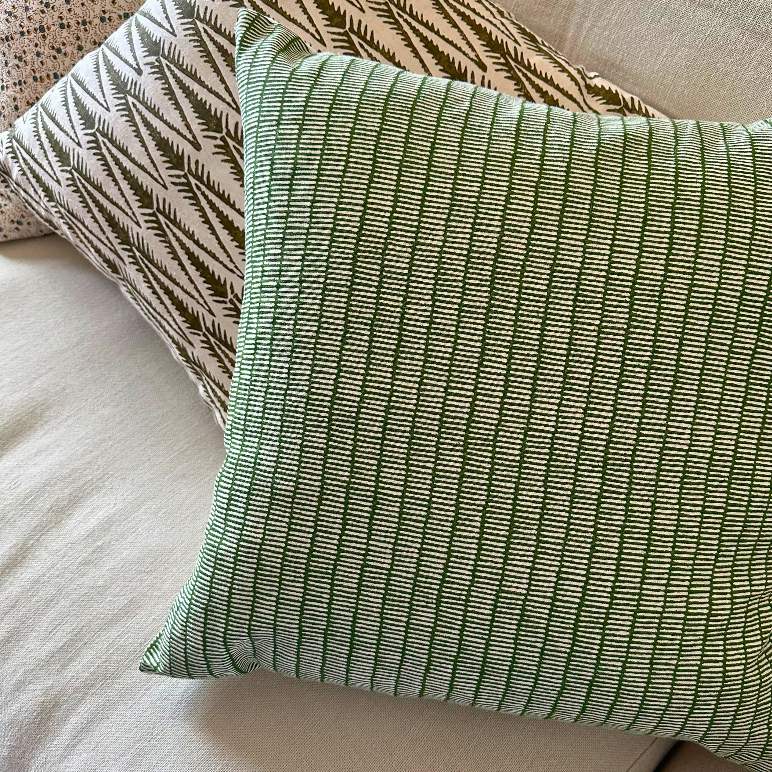 Matches Cushion - Grass by Sarah Vanrenen