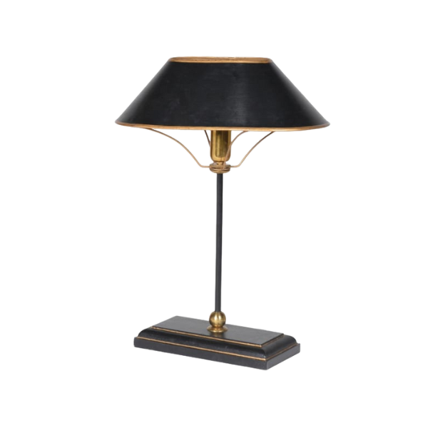 Black Painted Metal Table Lamp