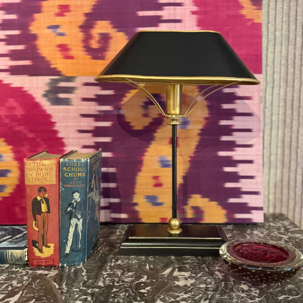 Black Painted Metal Table Lamp
