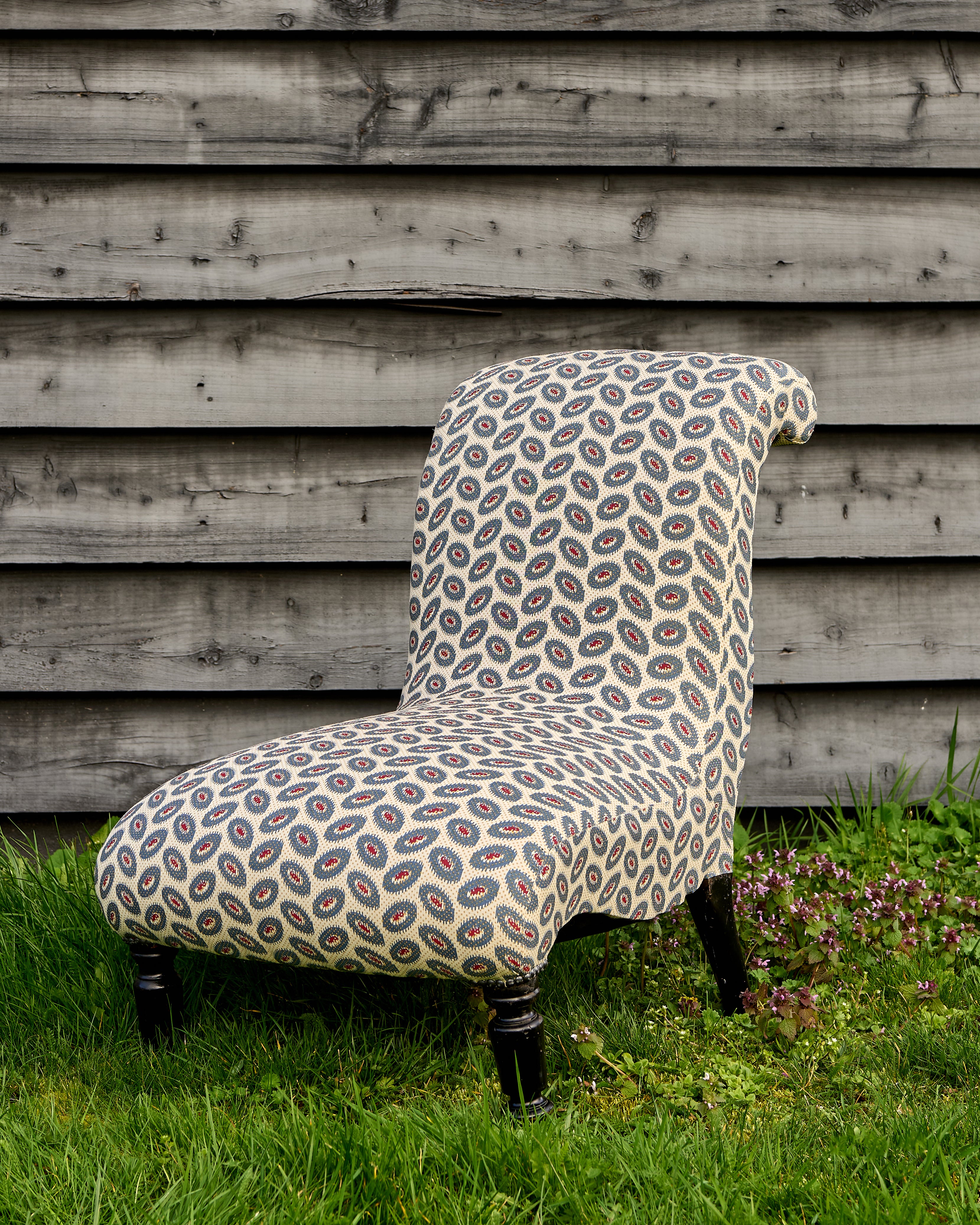 Disco Blue Slipper Chair