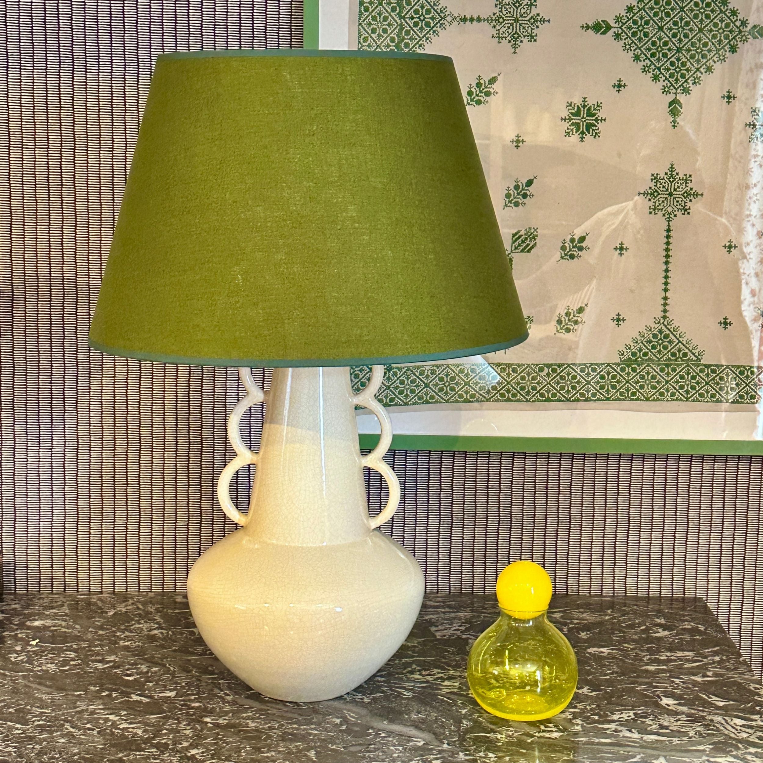 20 inch Moss Green Linen Shade