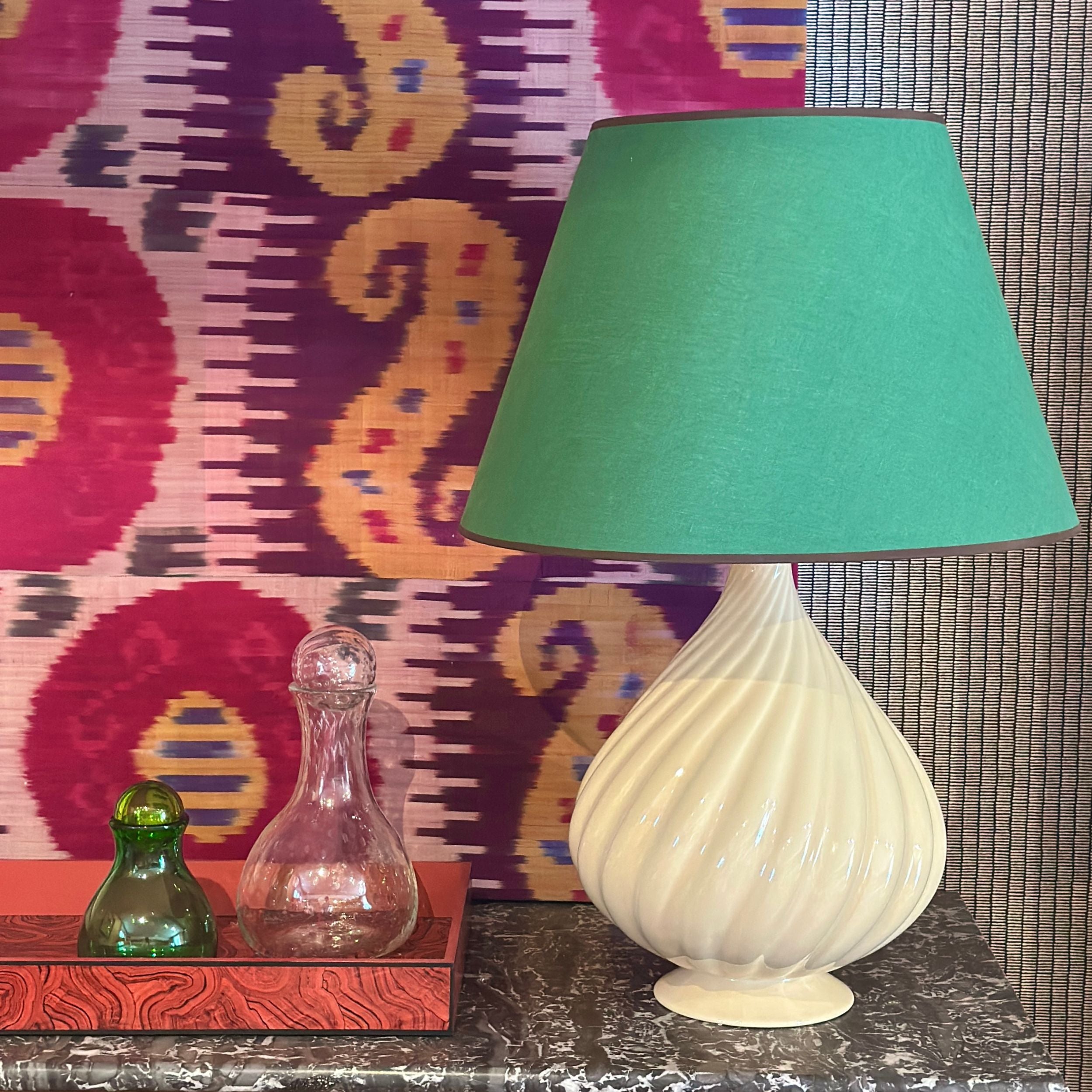 22 inch Grass Green Linen Shade