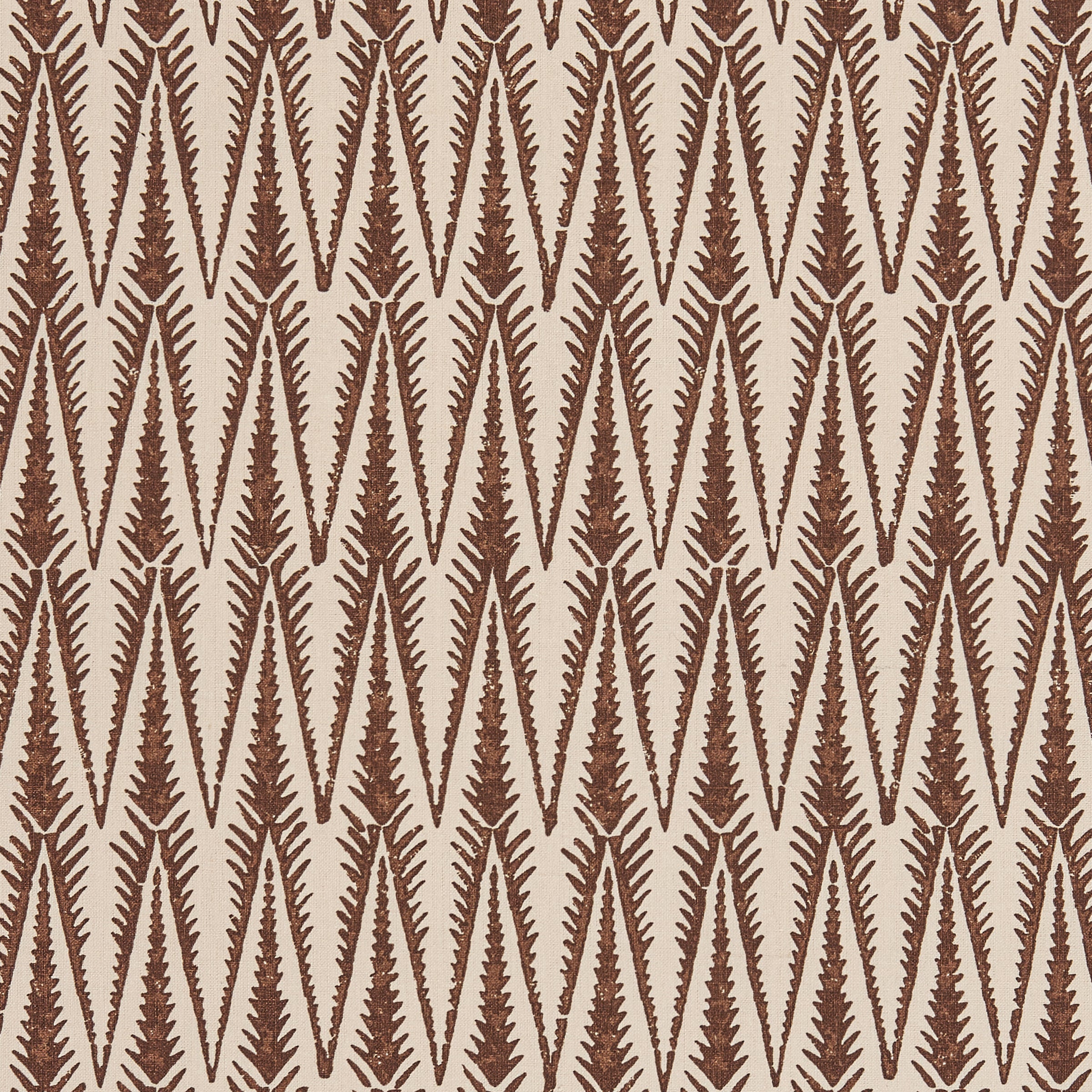 Ziggy Tobacco Fabric by Sarah Vanrenen