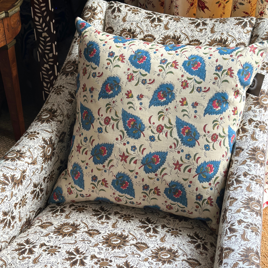 Mallow Paisley Cushion by Sarah Vanrenen