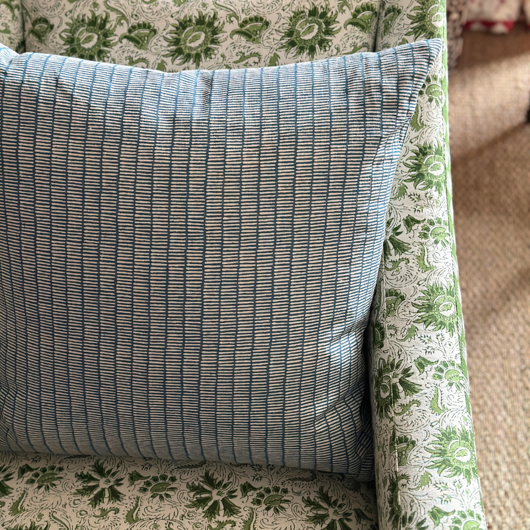 Matches Cushion - Azure by Sarah Vanrenen