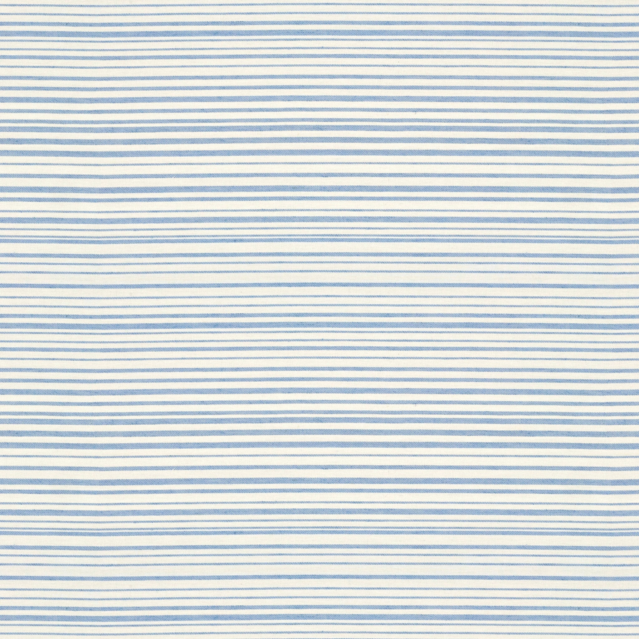 Horizon Stripe Blue Fabric by Sarah Vanrenen