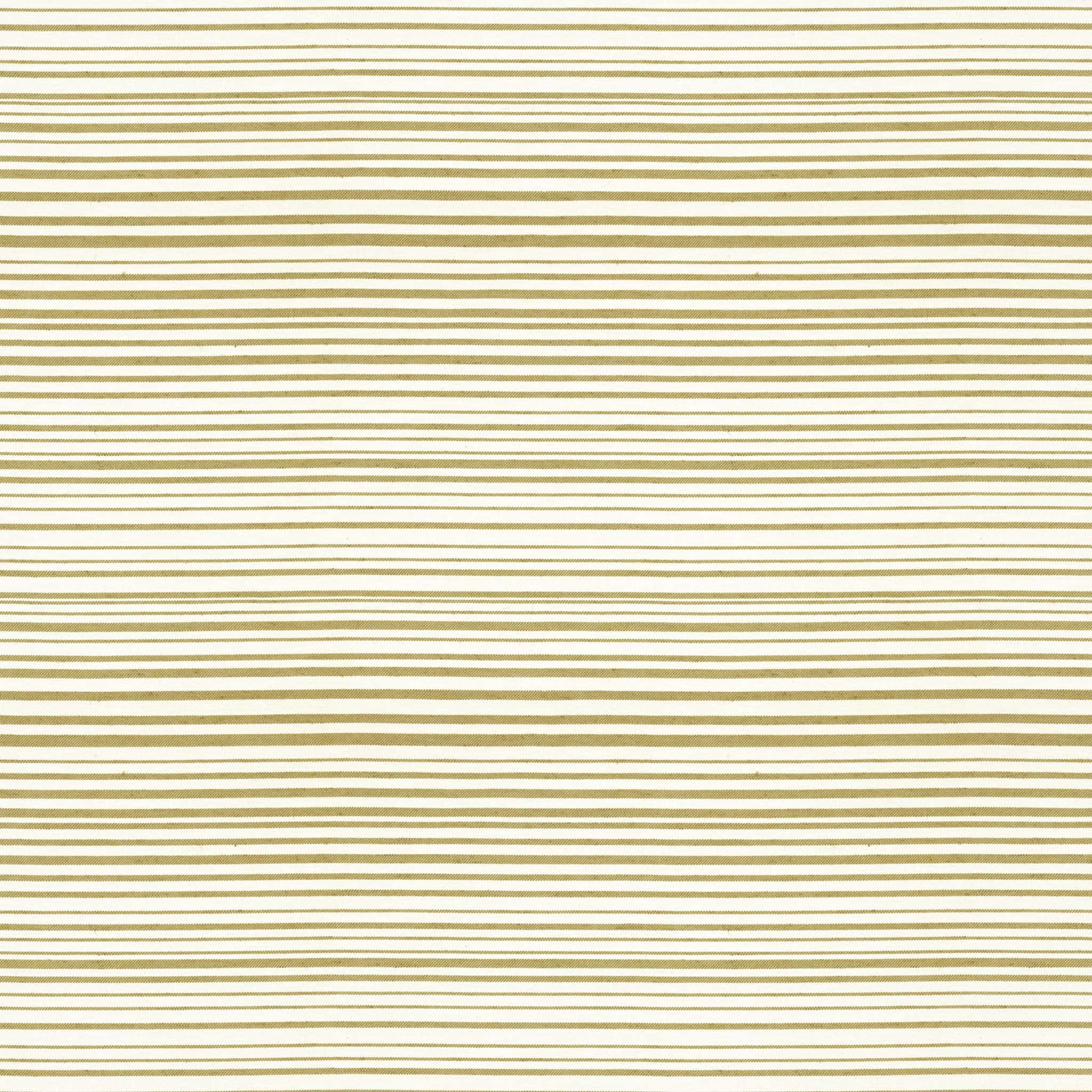 Horizon Stripe Gold Fabric by Sarah Vanrenen
