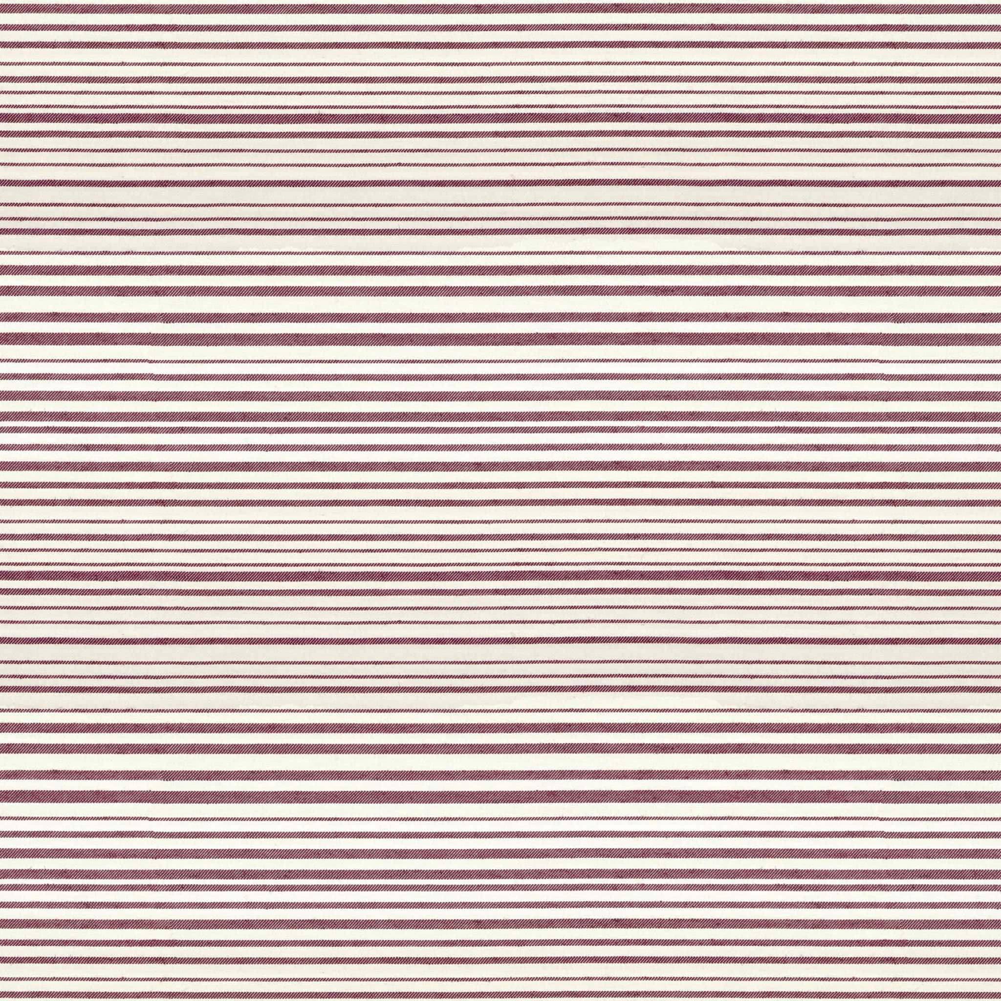 Horizon Stripe Red Pepper Fabric by Sarah Vanrenen