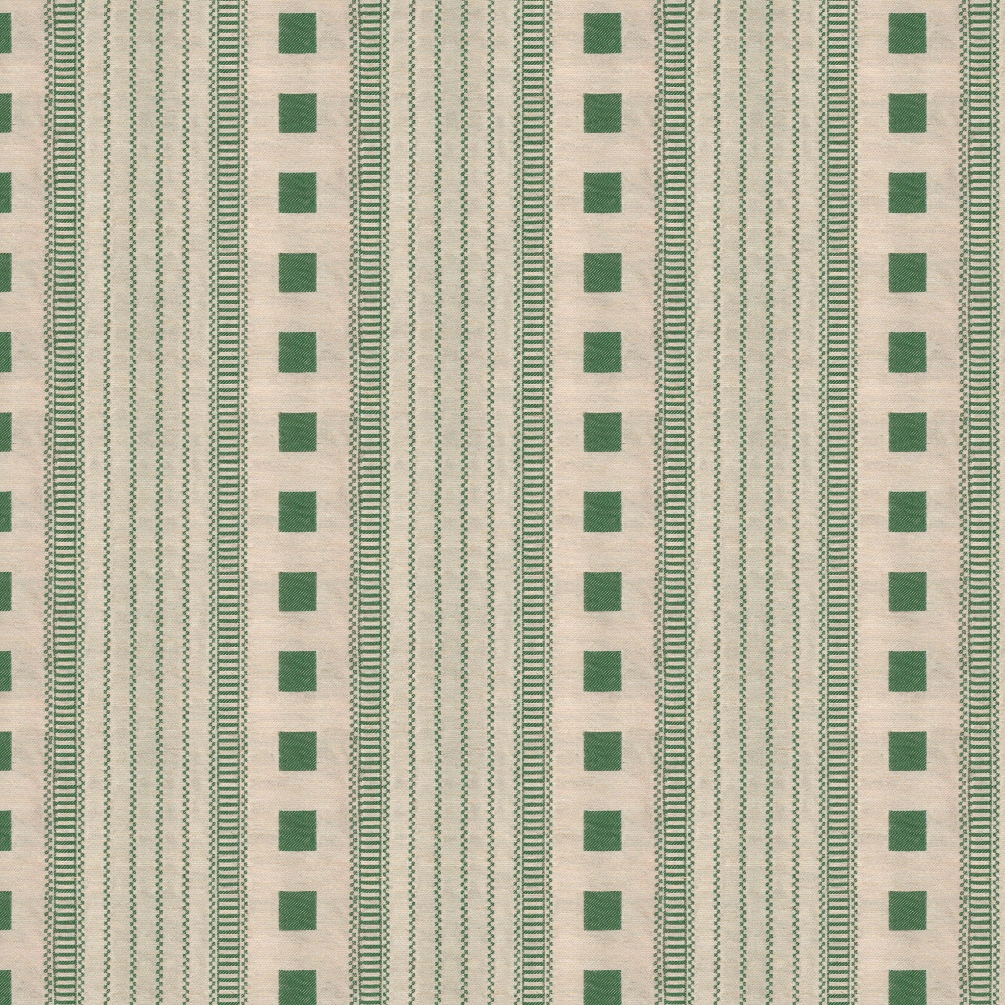 Alfie Stripe Green Fabric by Sarah Vanrenen