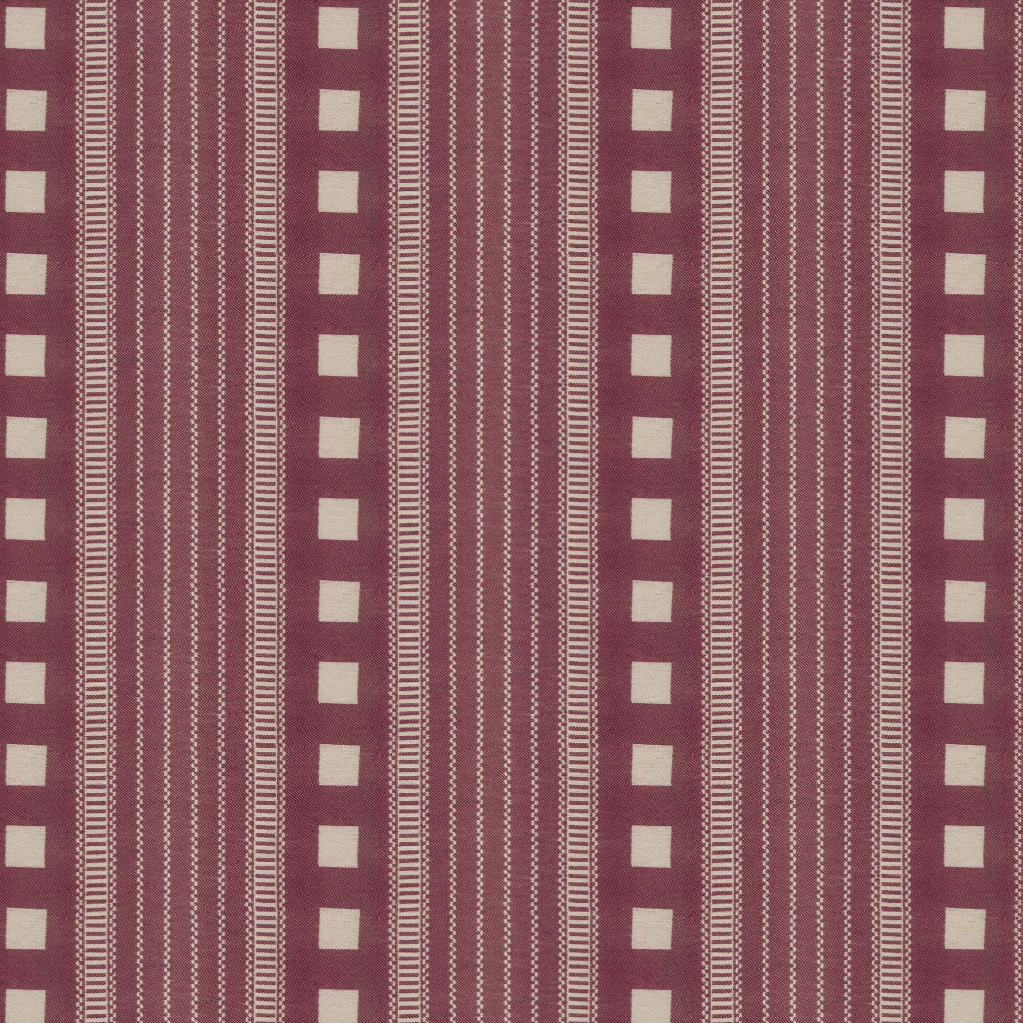 Alfie Stripe Red Fabric