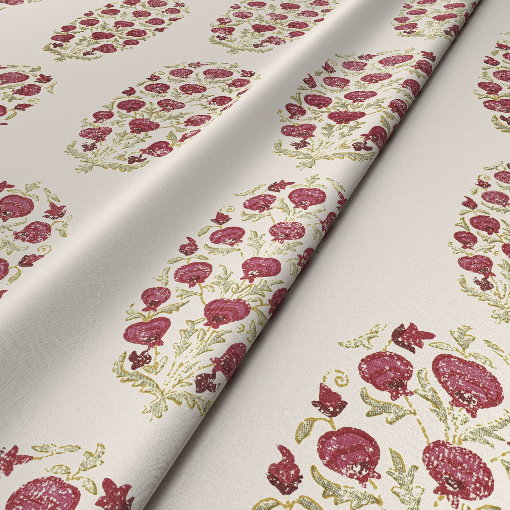 Kinaara Pink/Green Fabric