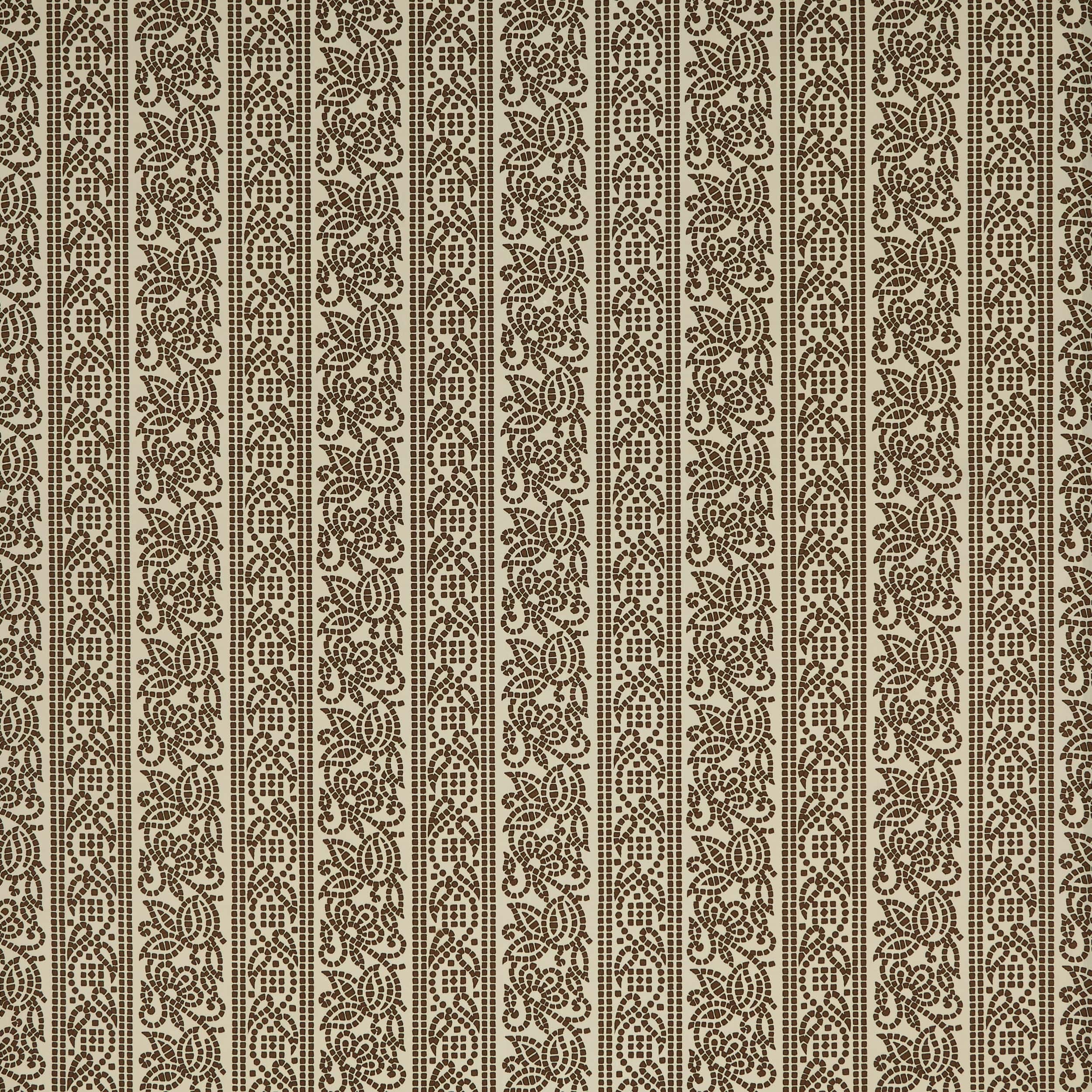 Aztec Geo Brown Performance Fabric by Sarah Vanrenen