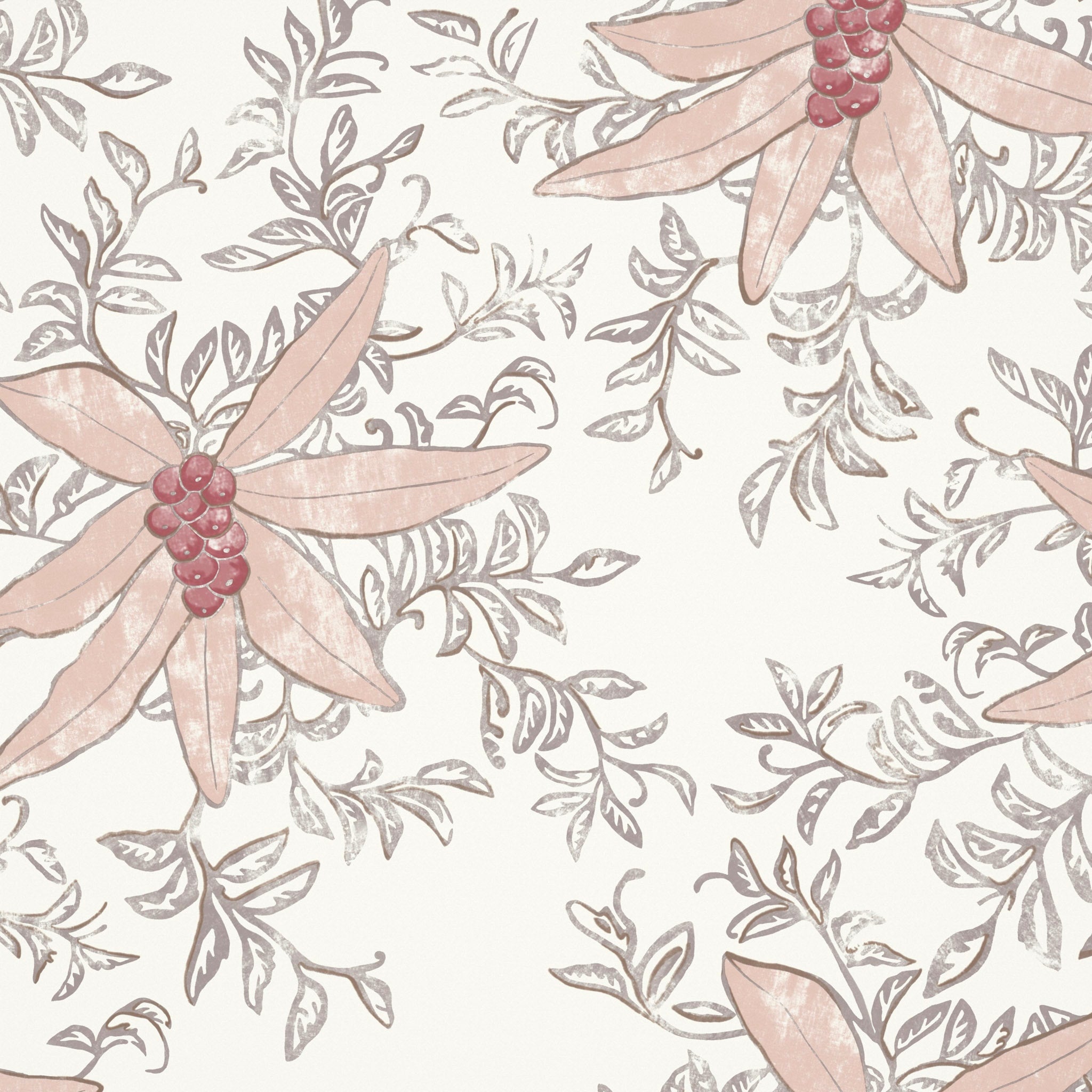 Berri Pink Fabric by Sarah Vanrenen